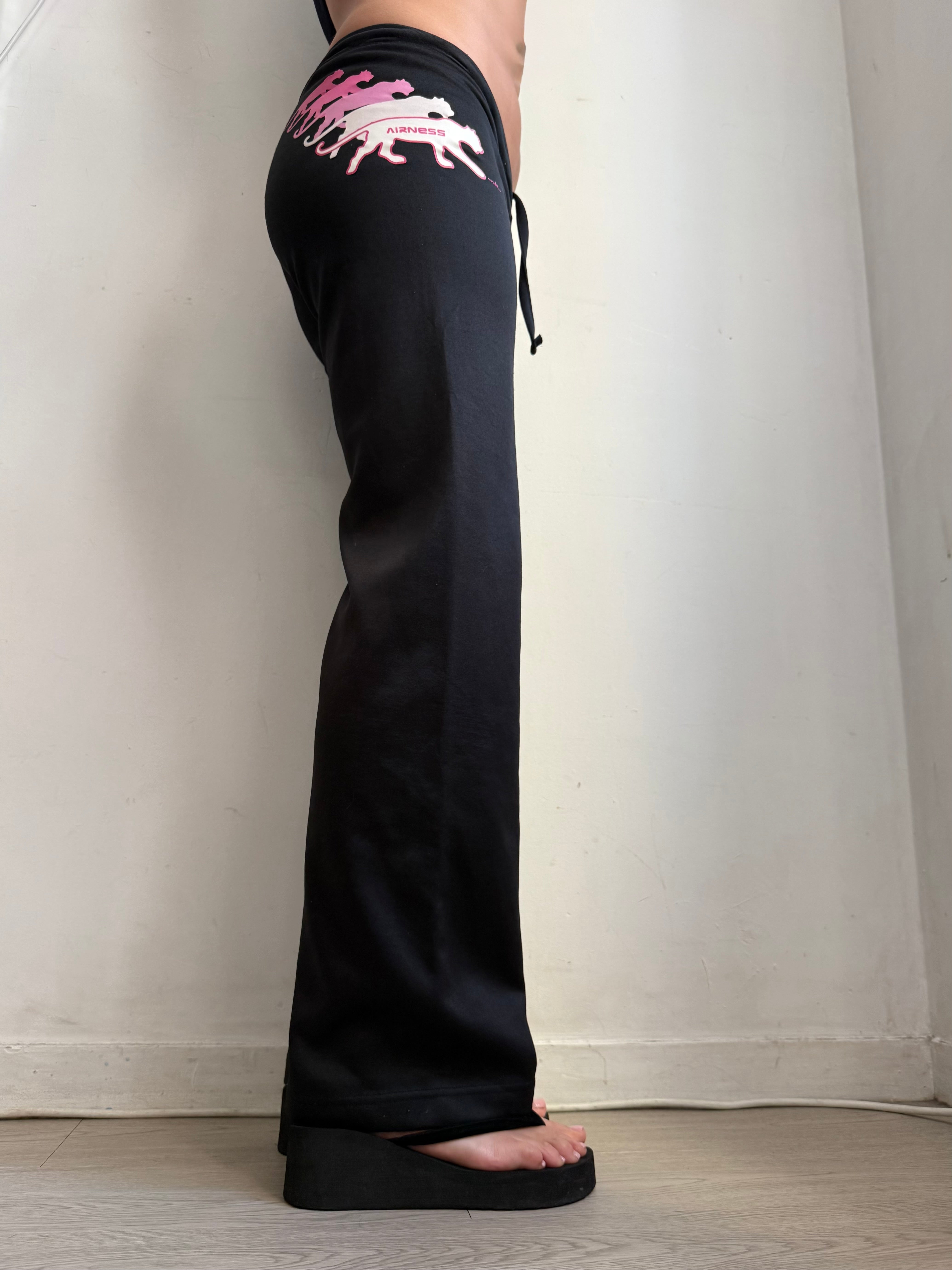 Pantalon corsaire taille basse à pois (S/M)