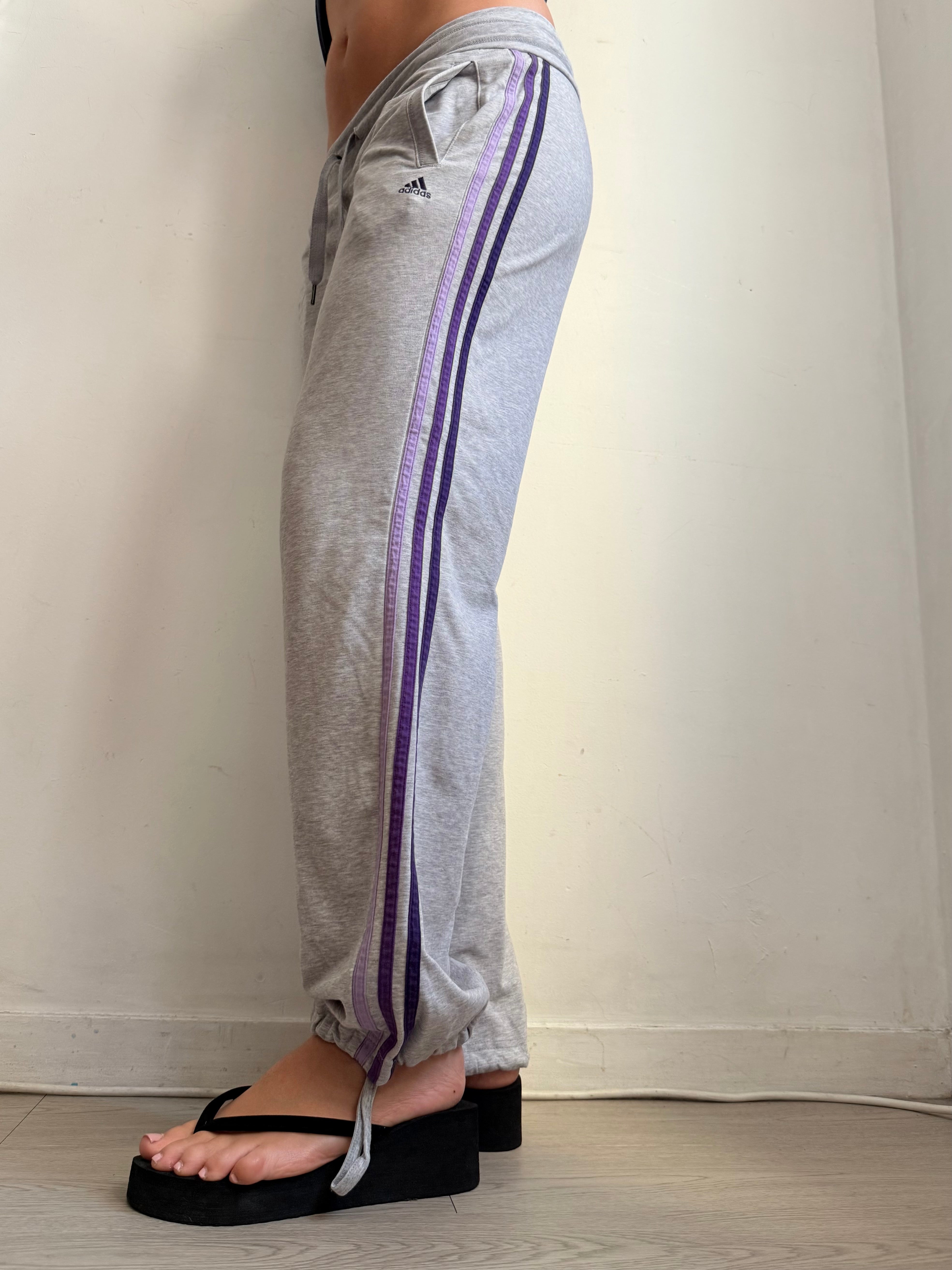Pantalon droit taille basse en jean noir (XS)