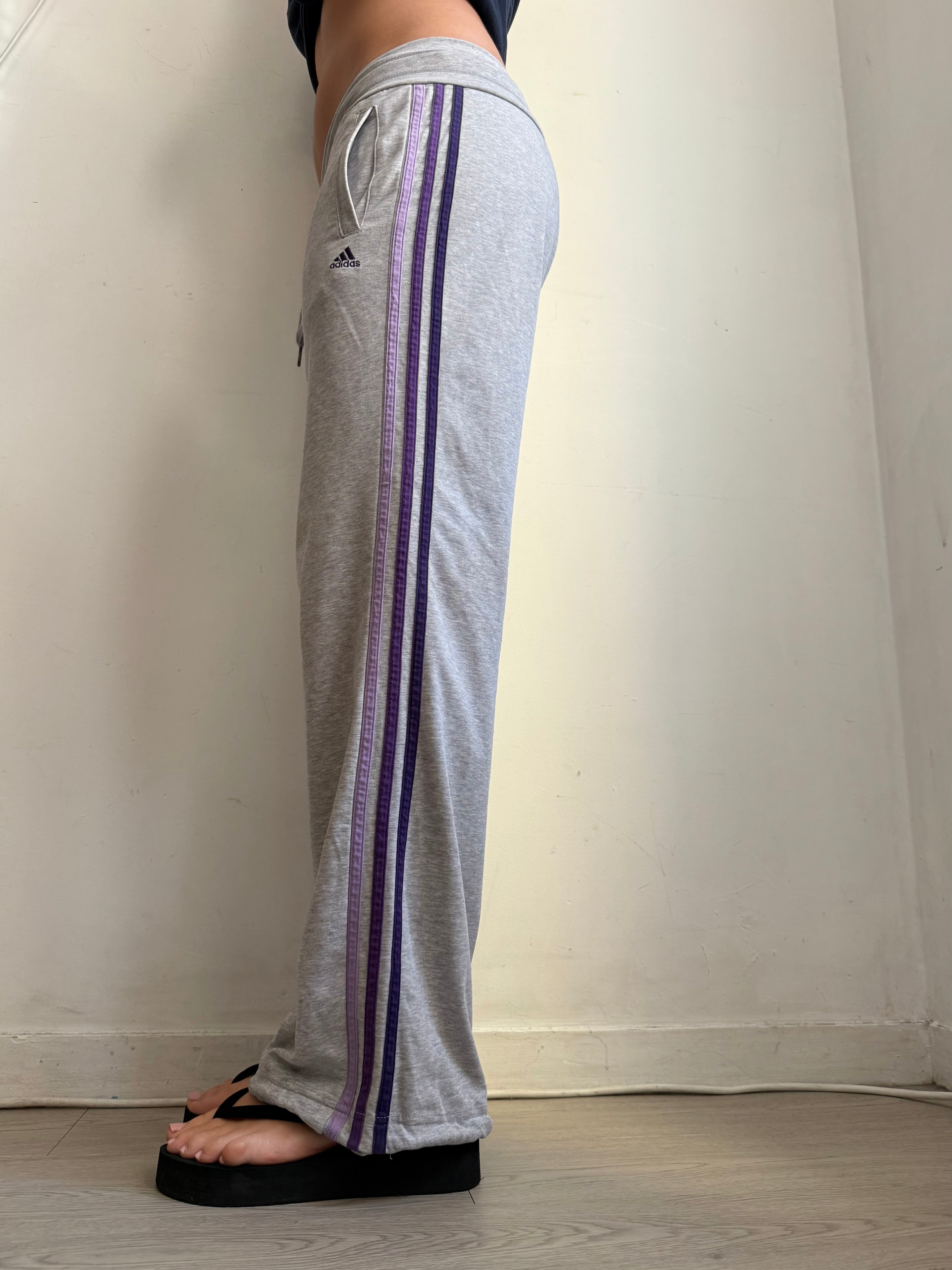 Pantalon droit taille basse en jean noir (XS)