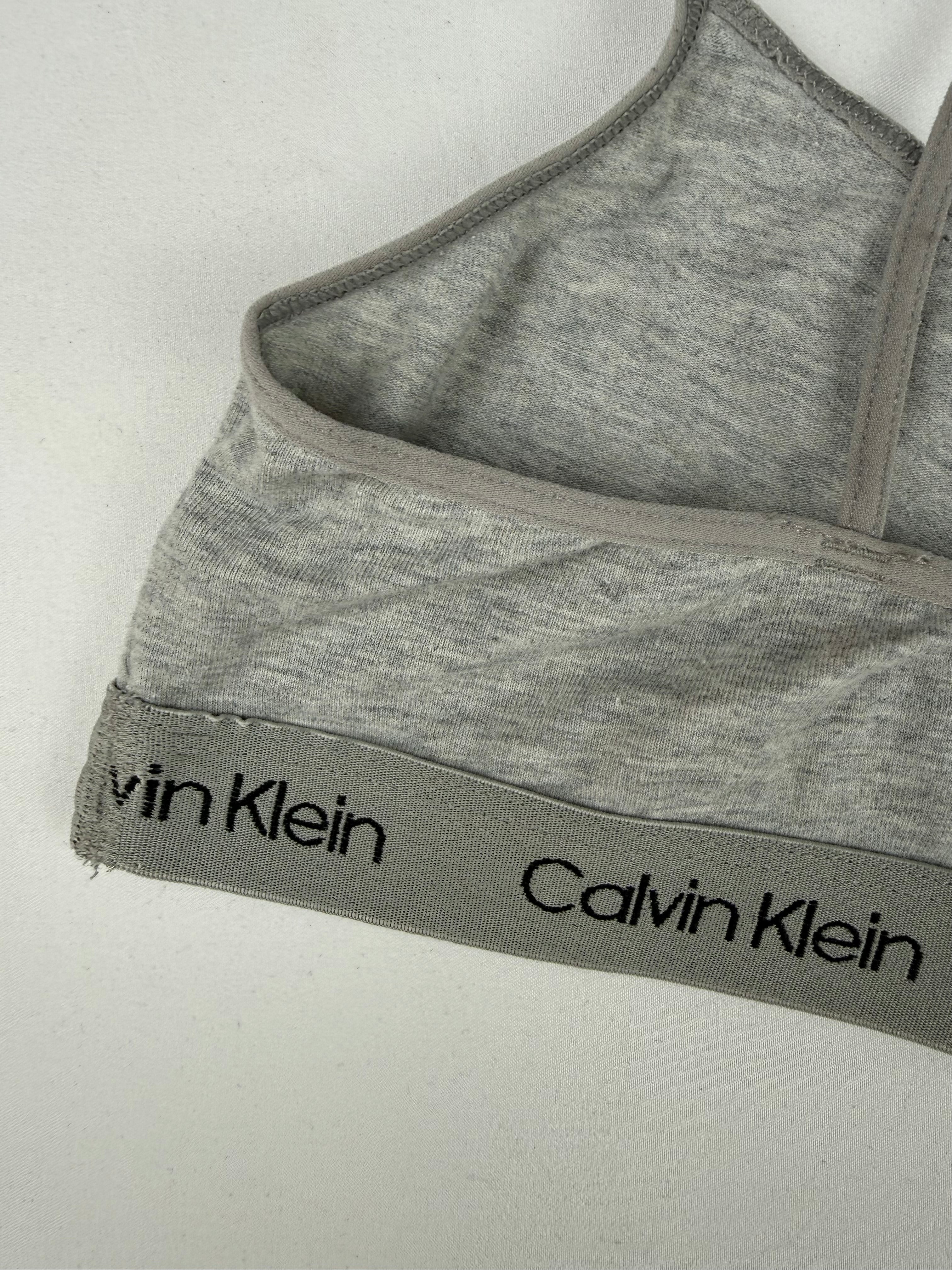 Set of 2 cotton logo bra (XS)