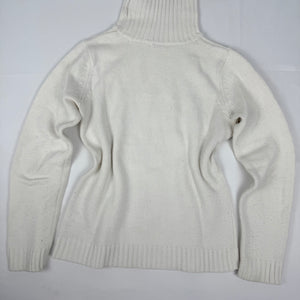 White turtleneck jumper (S/M)