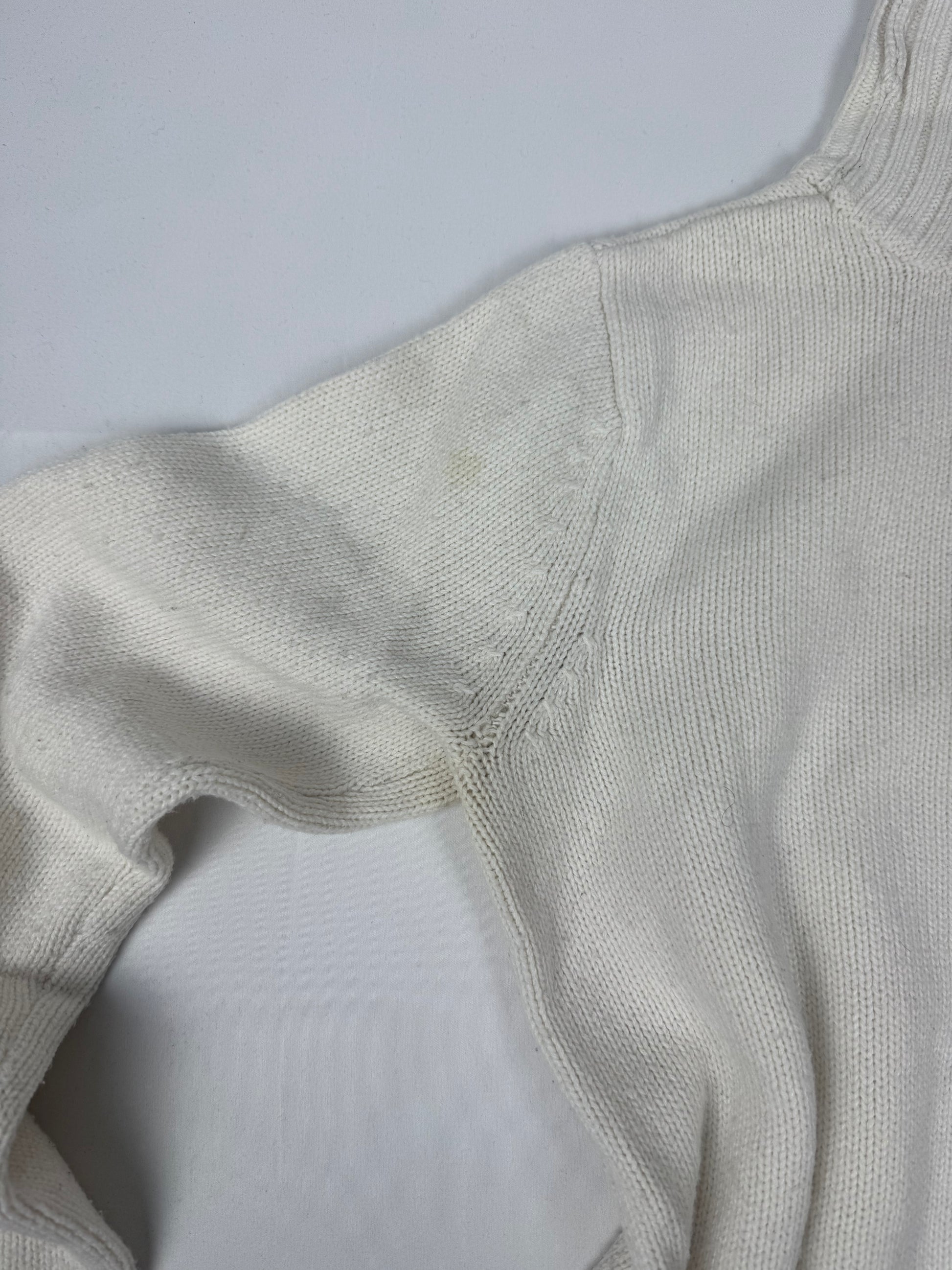 White turtleneck jumper (S/M)