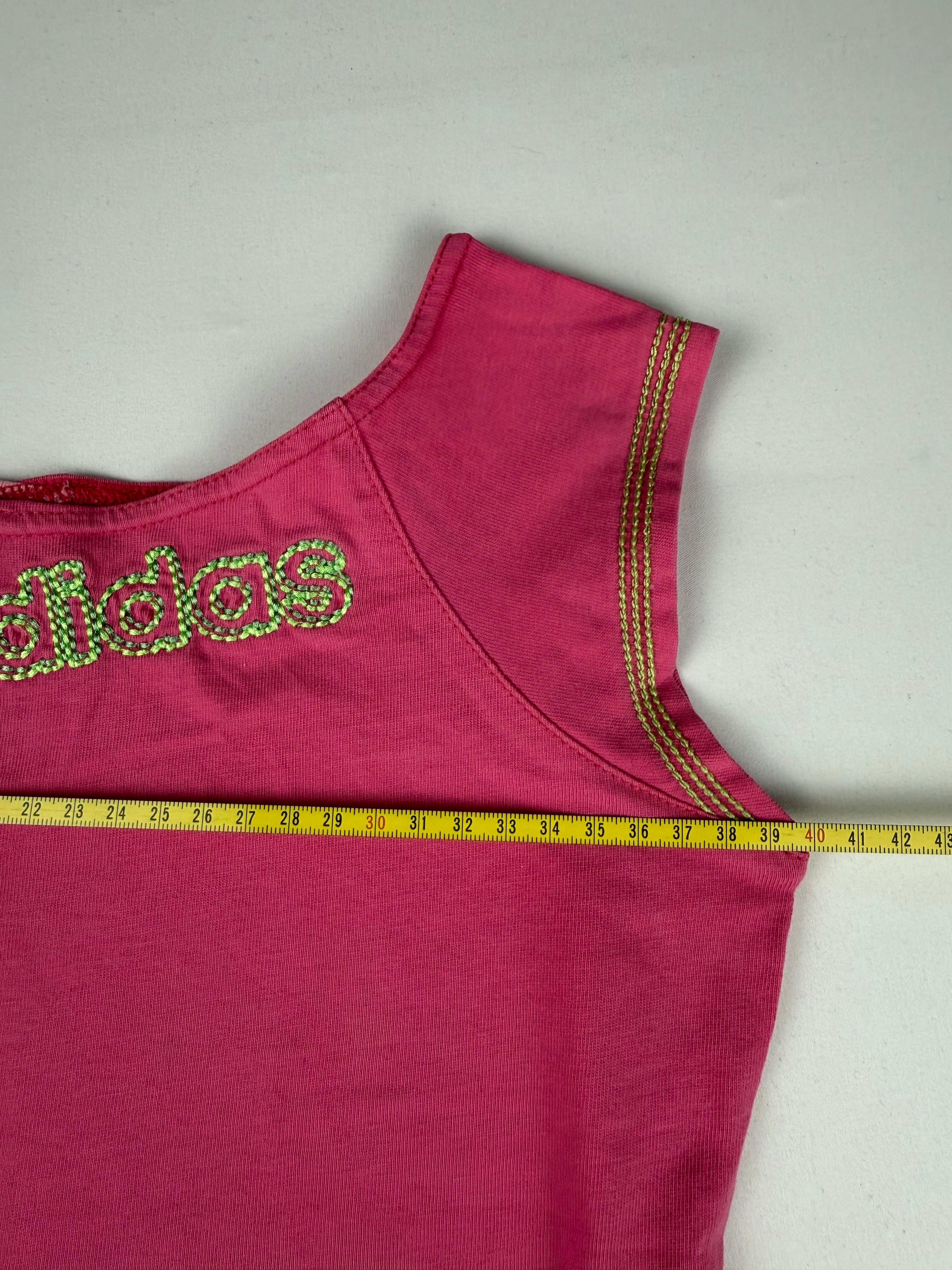 Pink cotton activewear top (S)