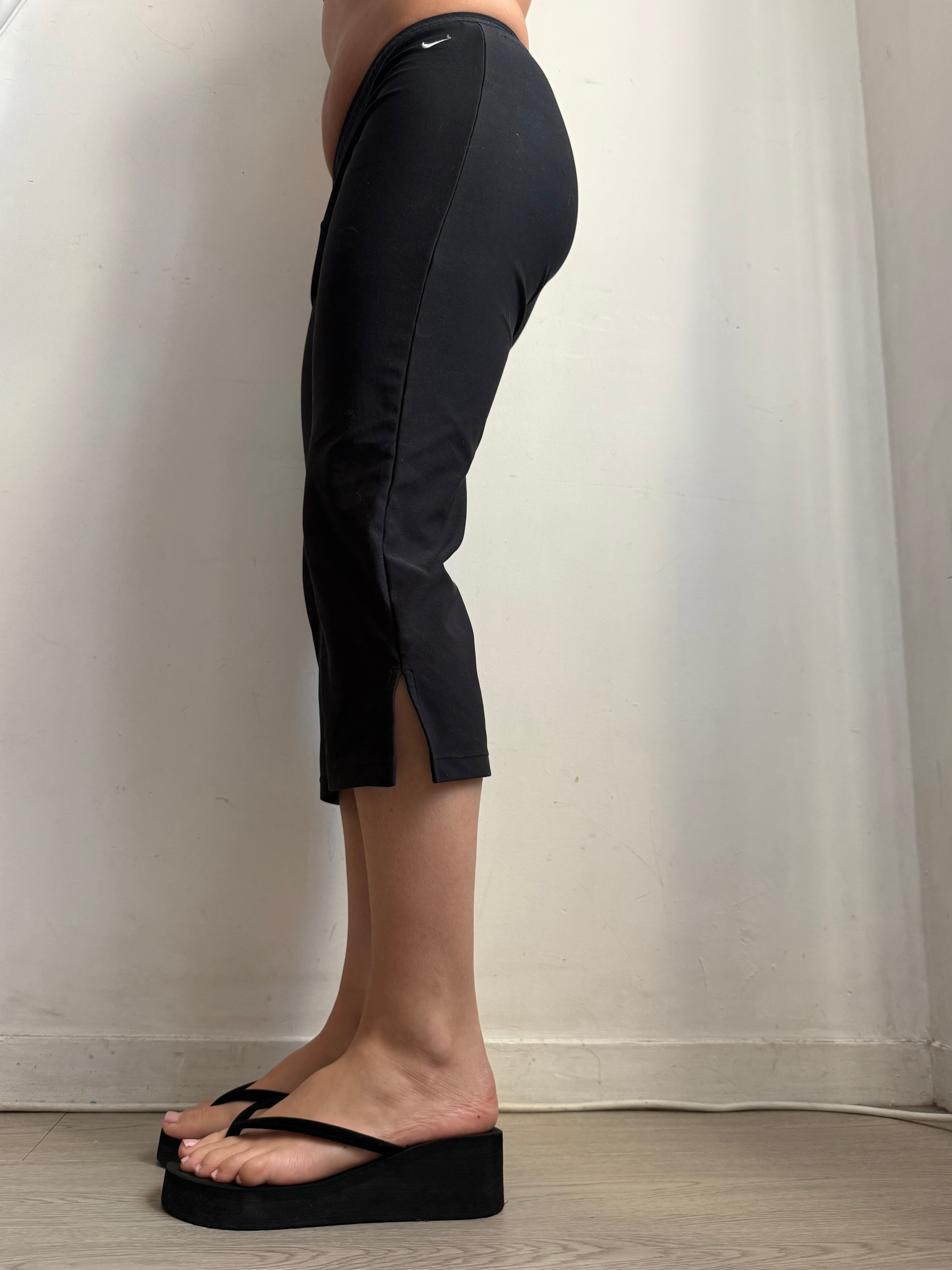 Pantalon corsaire taille basse à pois (S/M)