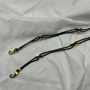 Gold metallic buckles adjustable chain belt