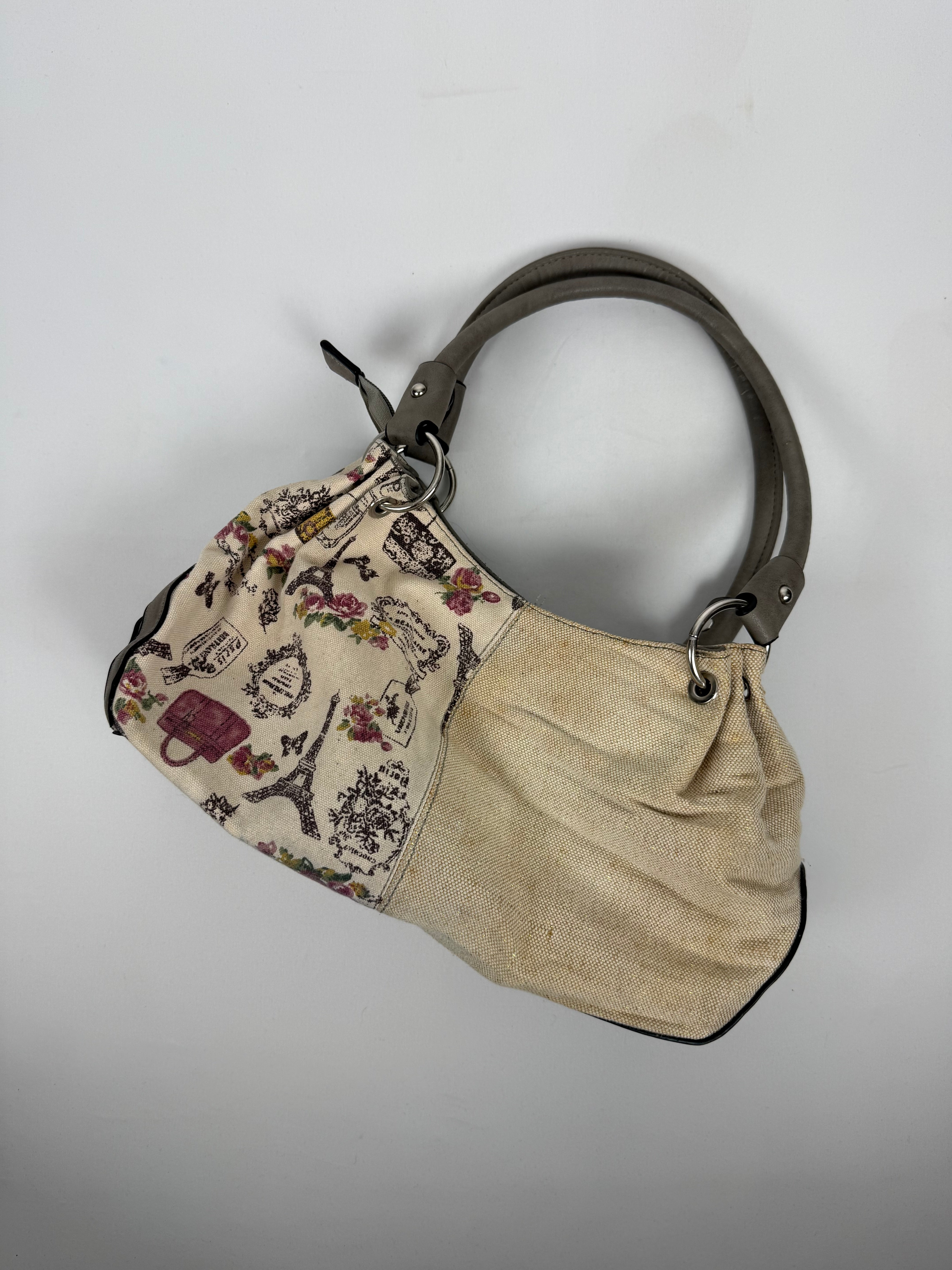 Pink graphic shoulder bag