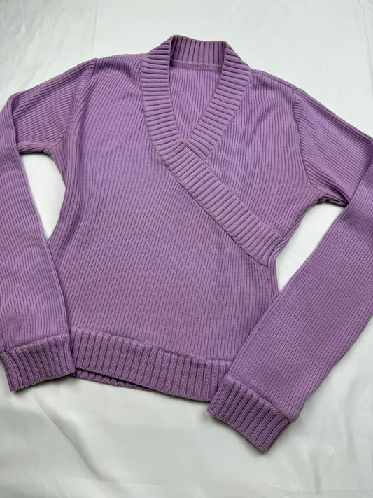 Lilac ribbed  jumper (S/M)
