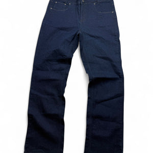 Navy blue denim low rise baggy pants (M/L)