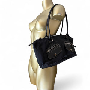 Black uni shoulder bag (42x15cm)