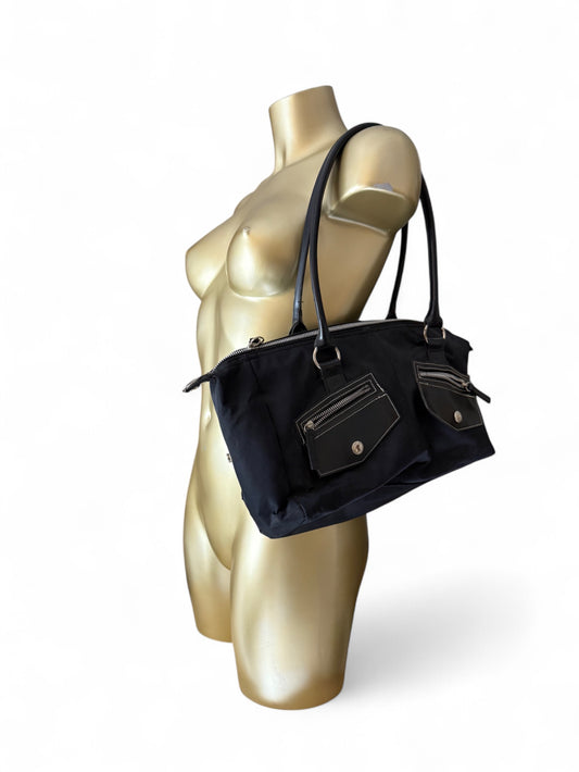 Black uni shoulder bag (42x15cm)