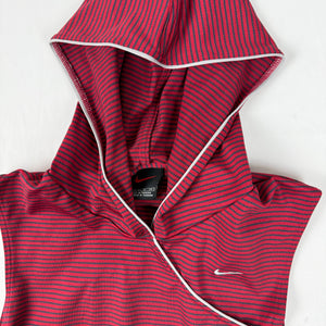 Red striped hooded top (S/M)