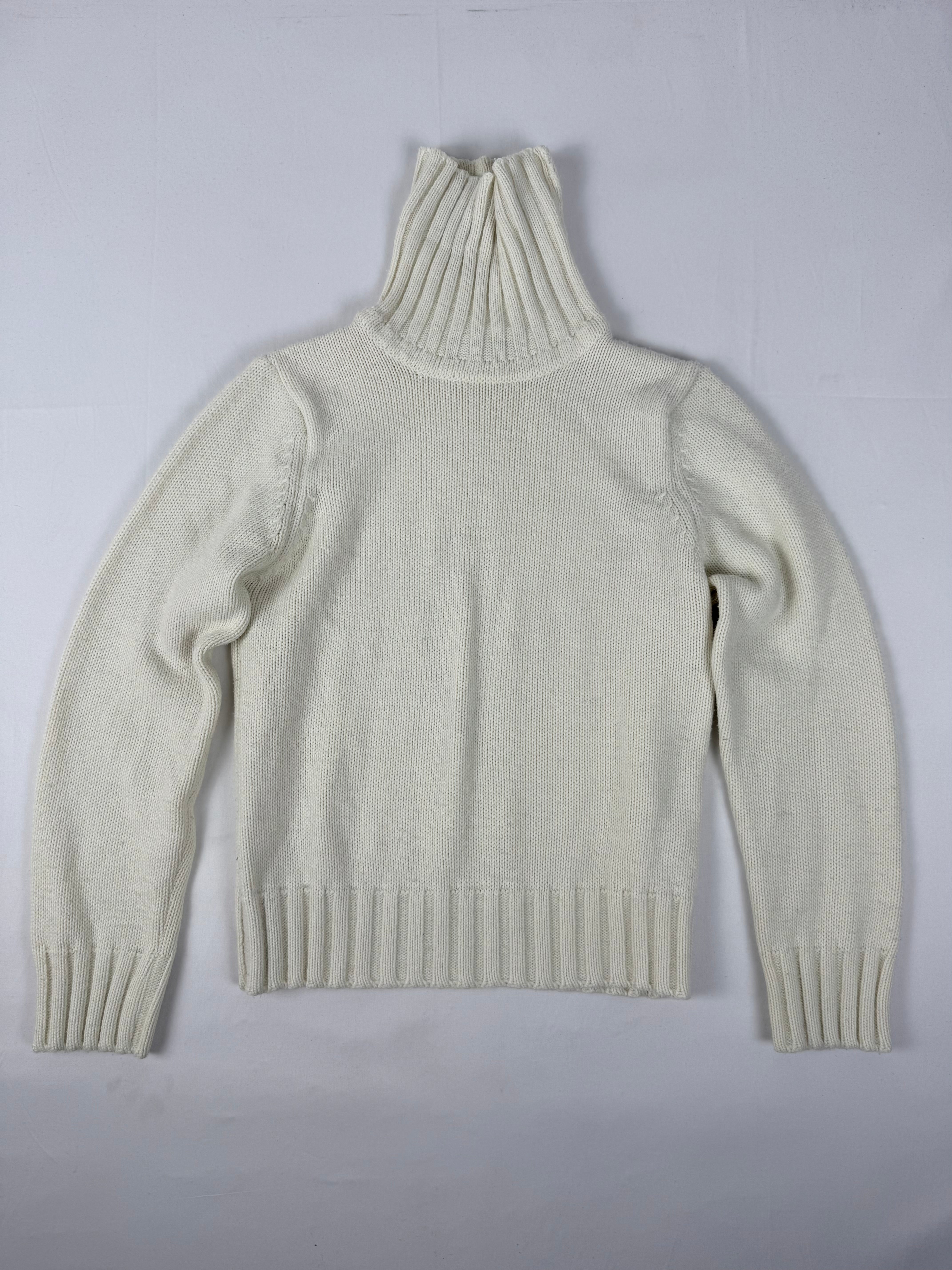 White cream turtleneck jumper (S/M)