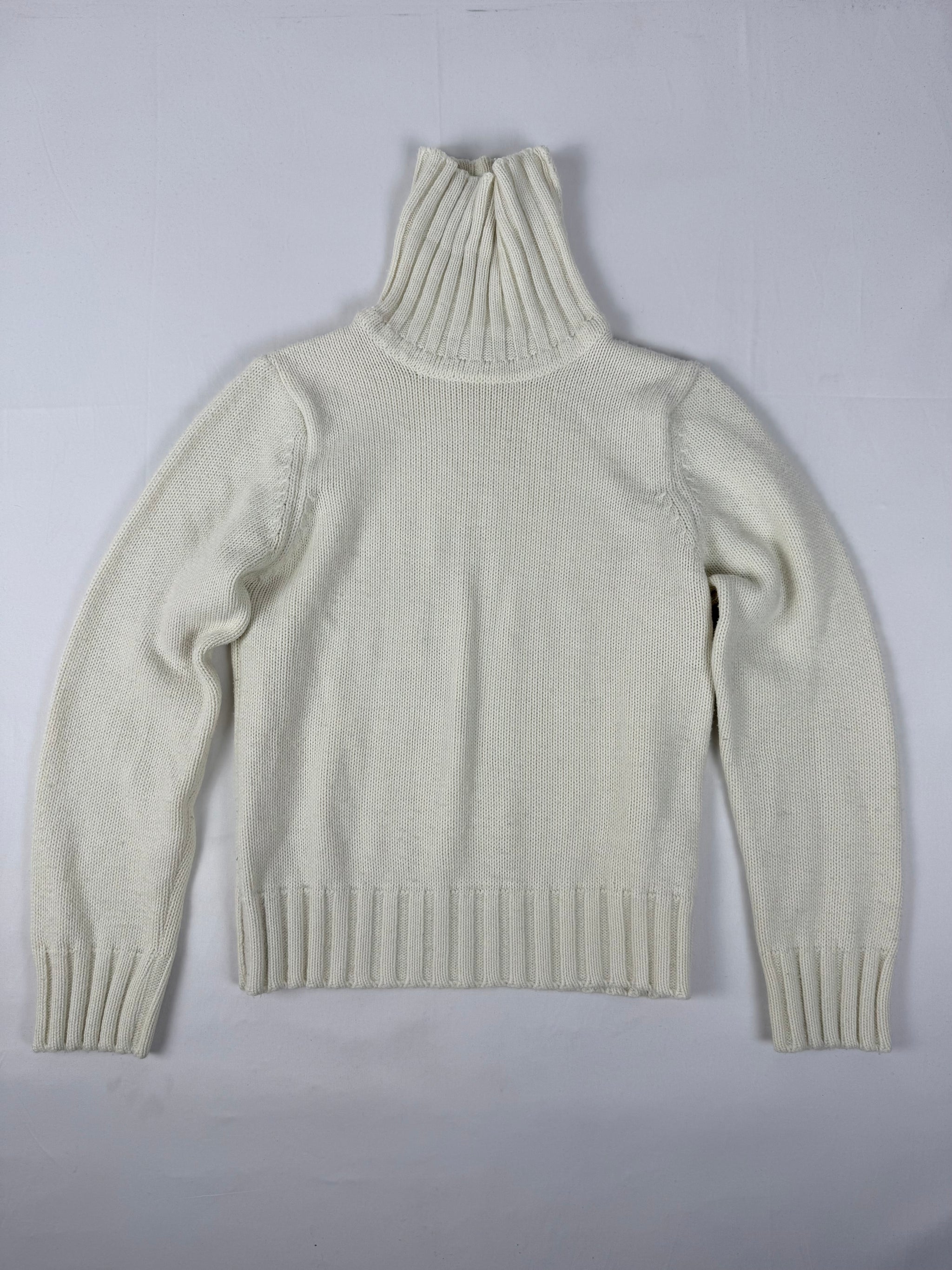 White cream turtleneck jumper (S/M)