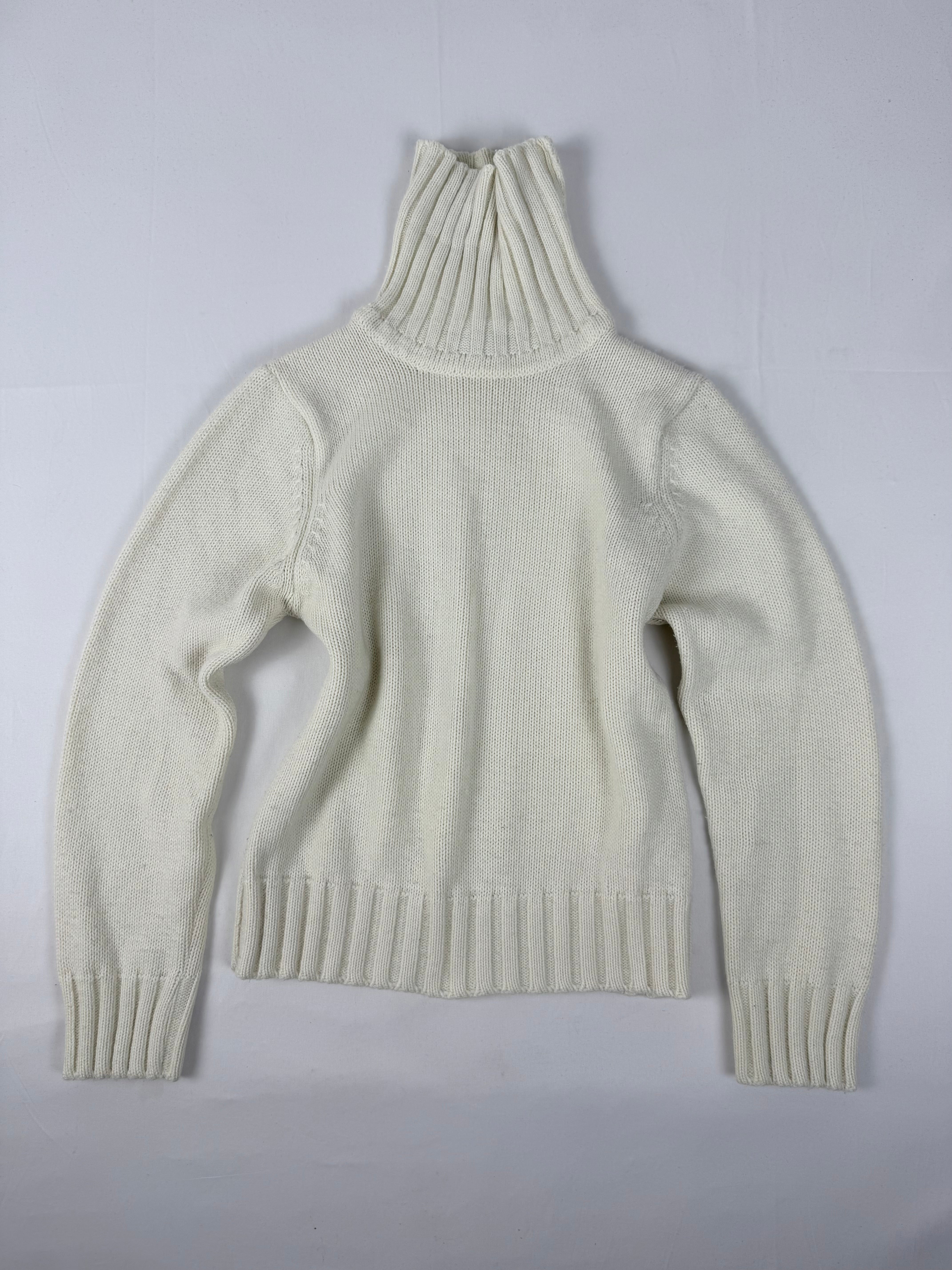White cream turtleneck jumper (S/M)