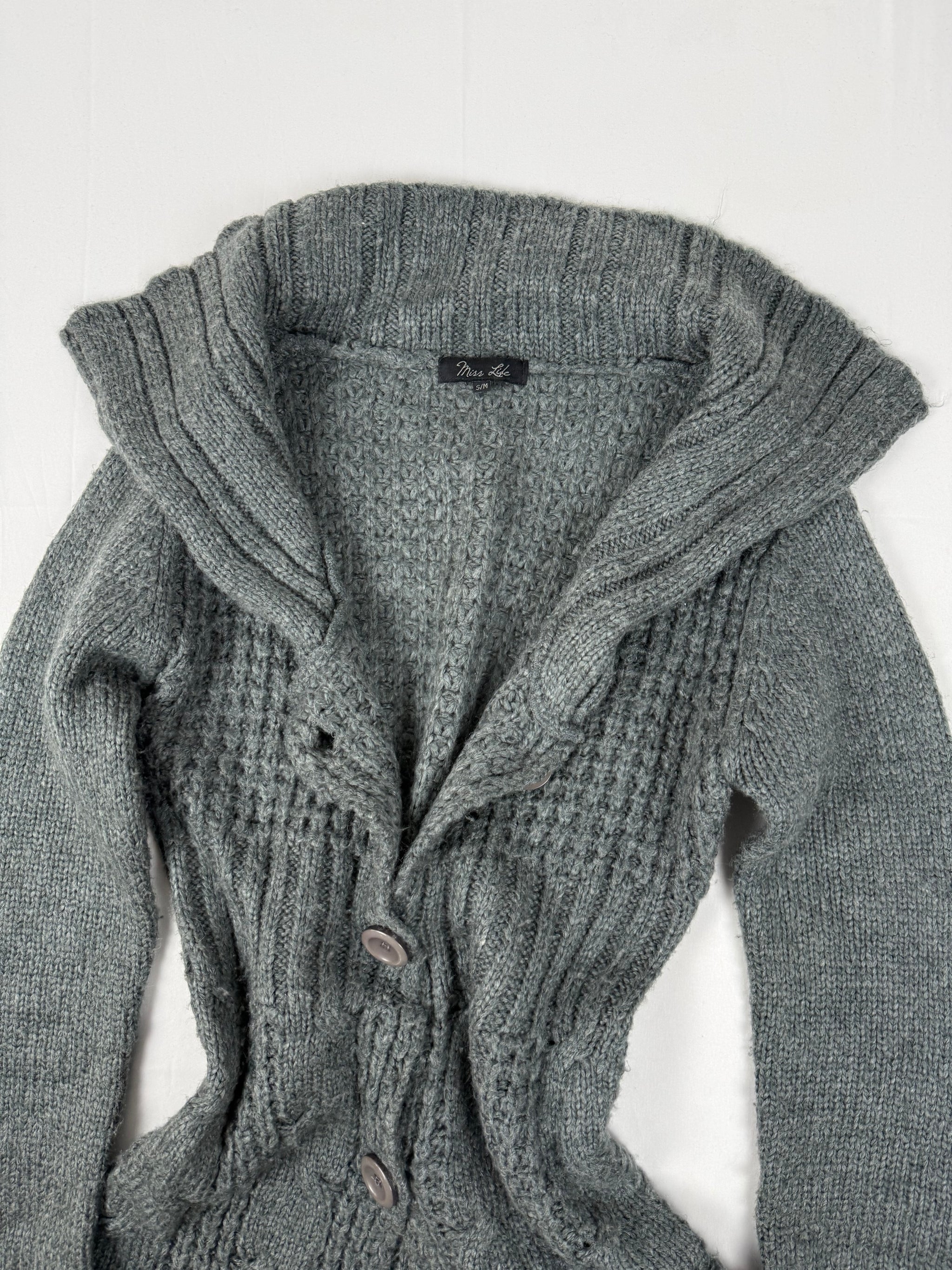 Grey maxi cardigan (S/M)