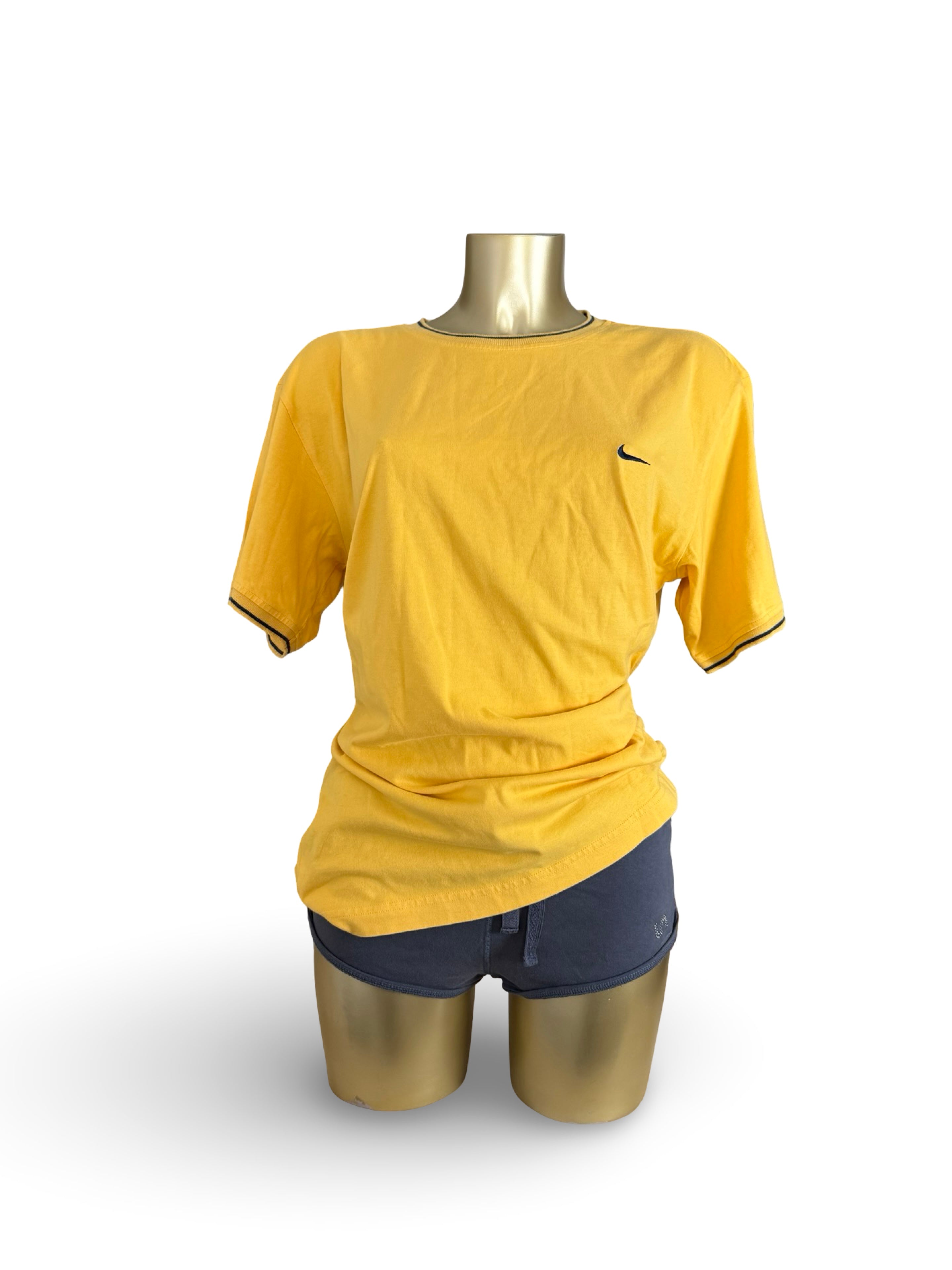 Yellow swoosh logo cotton tee (XL)