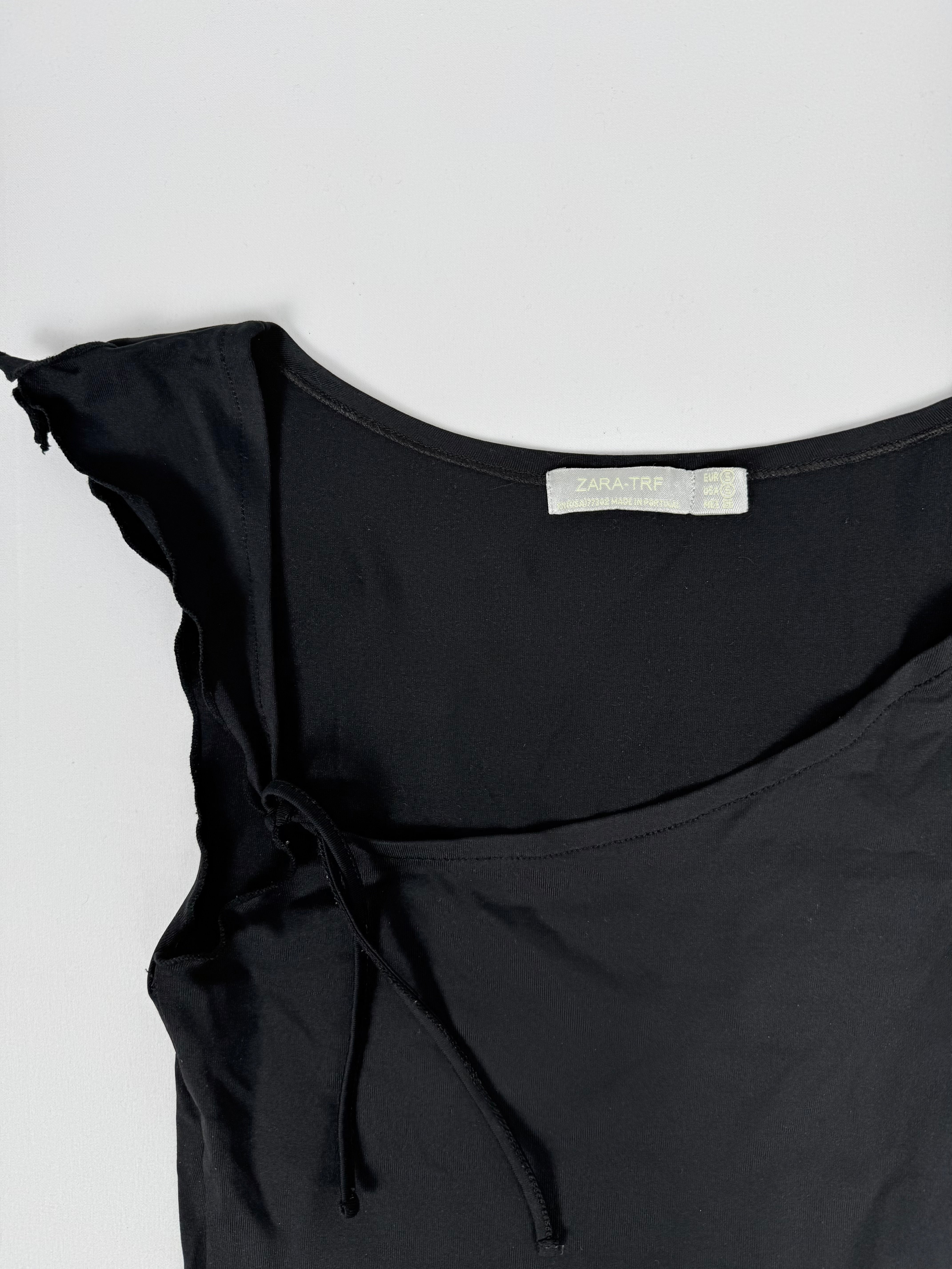 Black ultra stretchy asymmetric top (S)