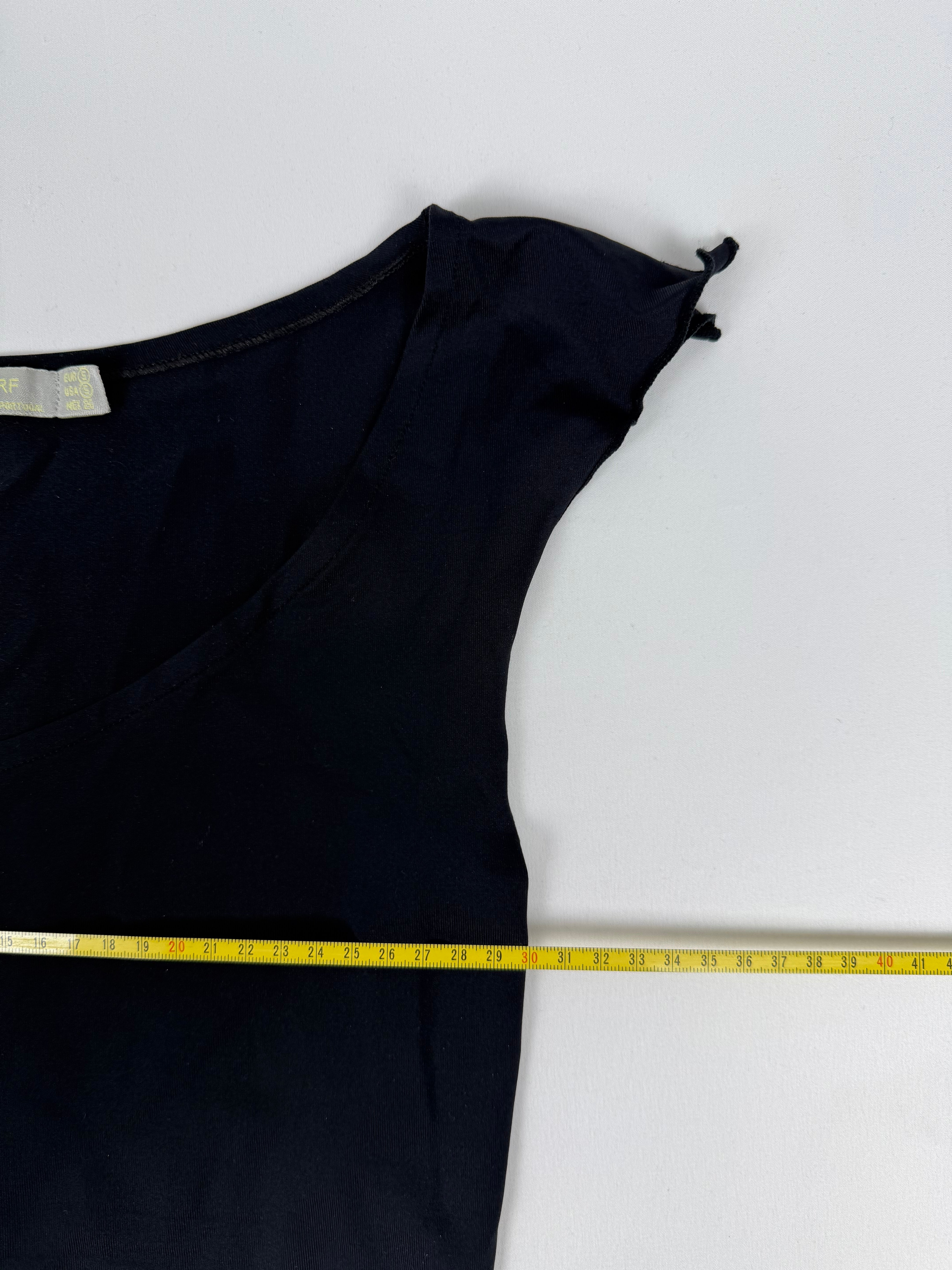 Black ultra stretchy asymmetric top (S)
