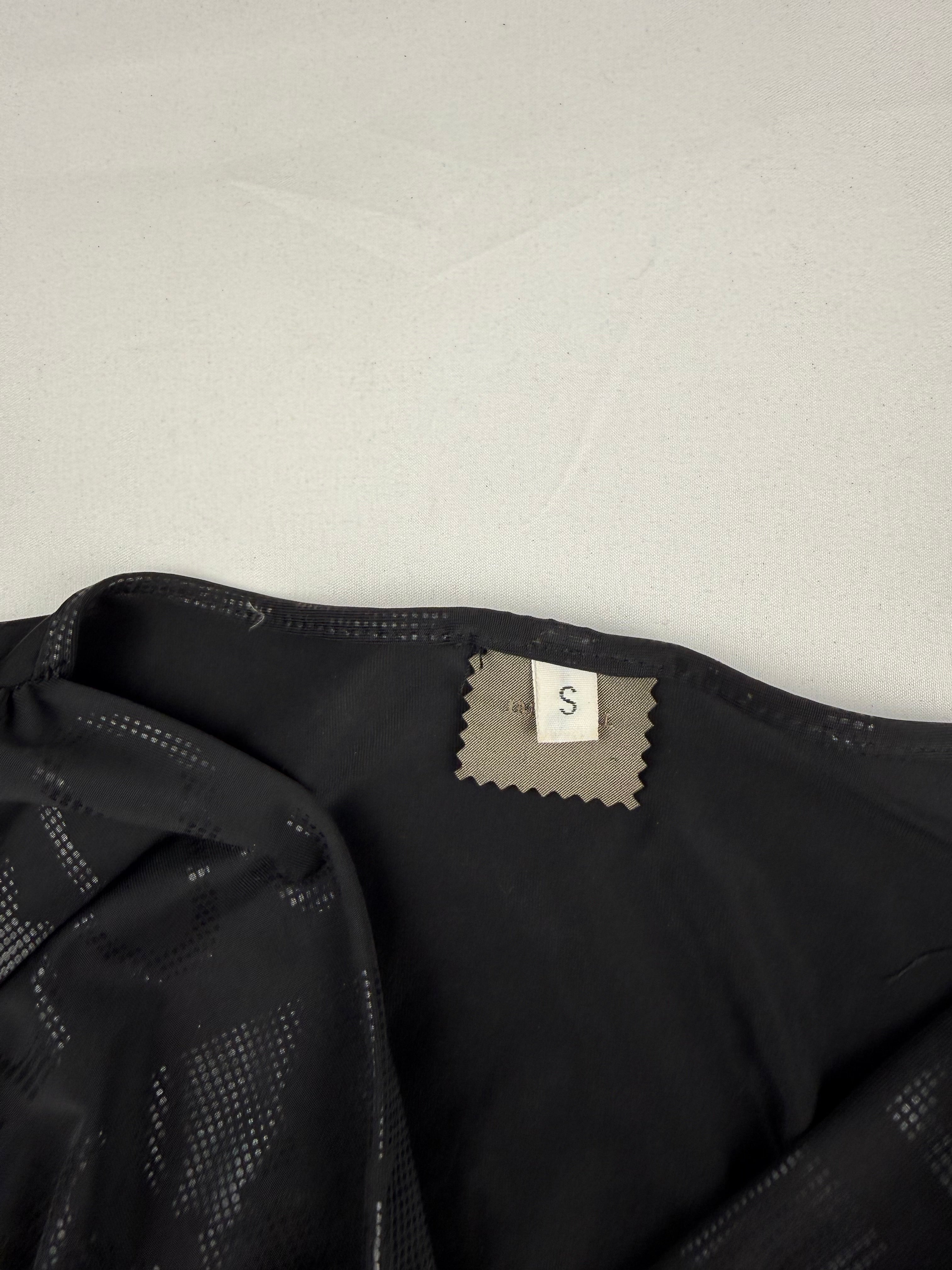 Black tight fit long sleeves top (S)