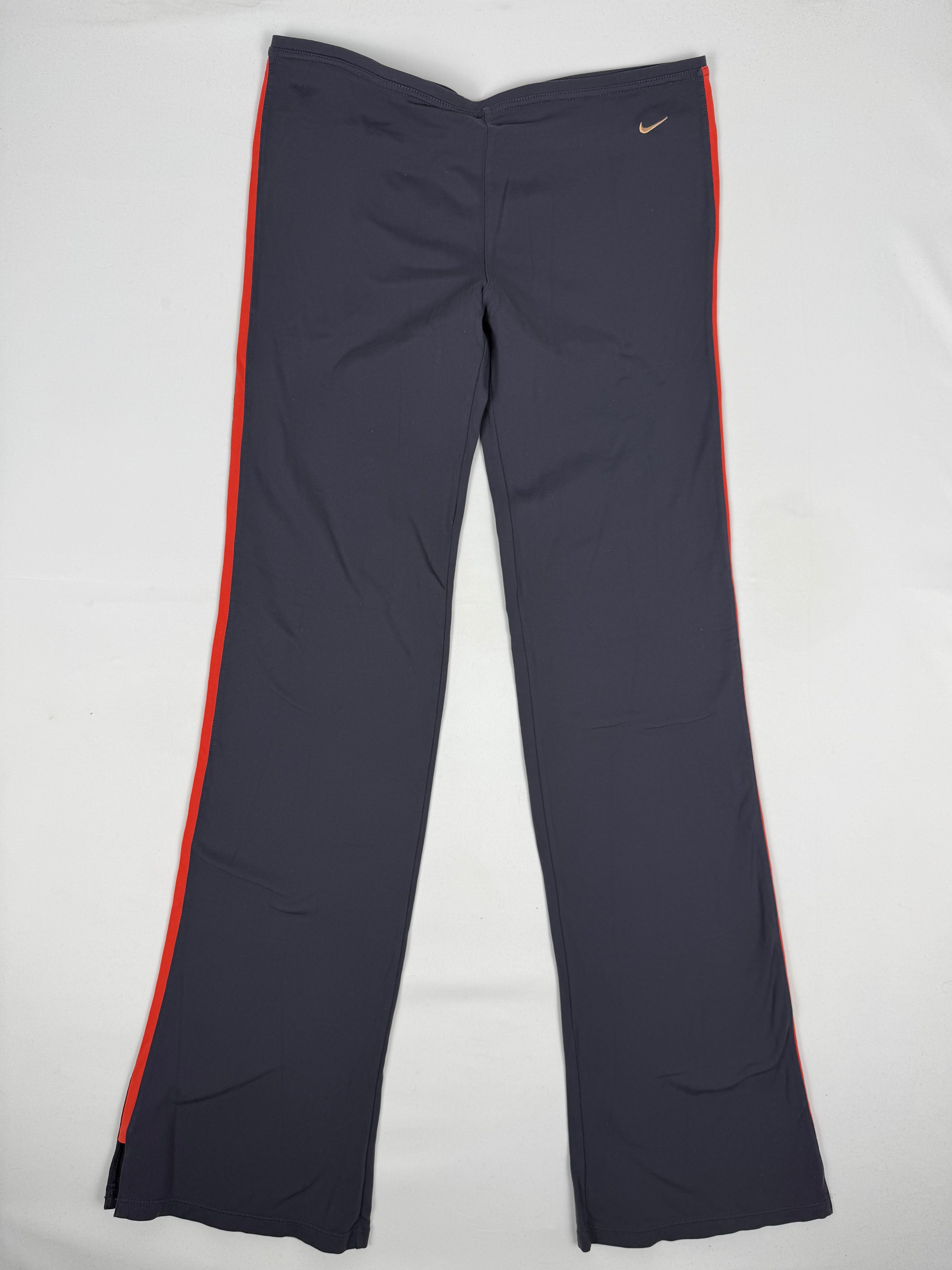 Pantalon droit taille basse en jean noir (XS)