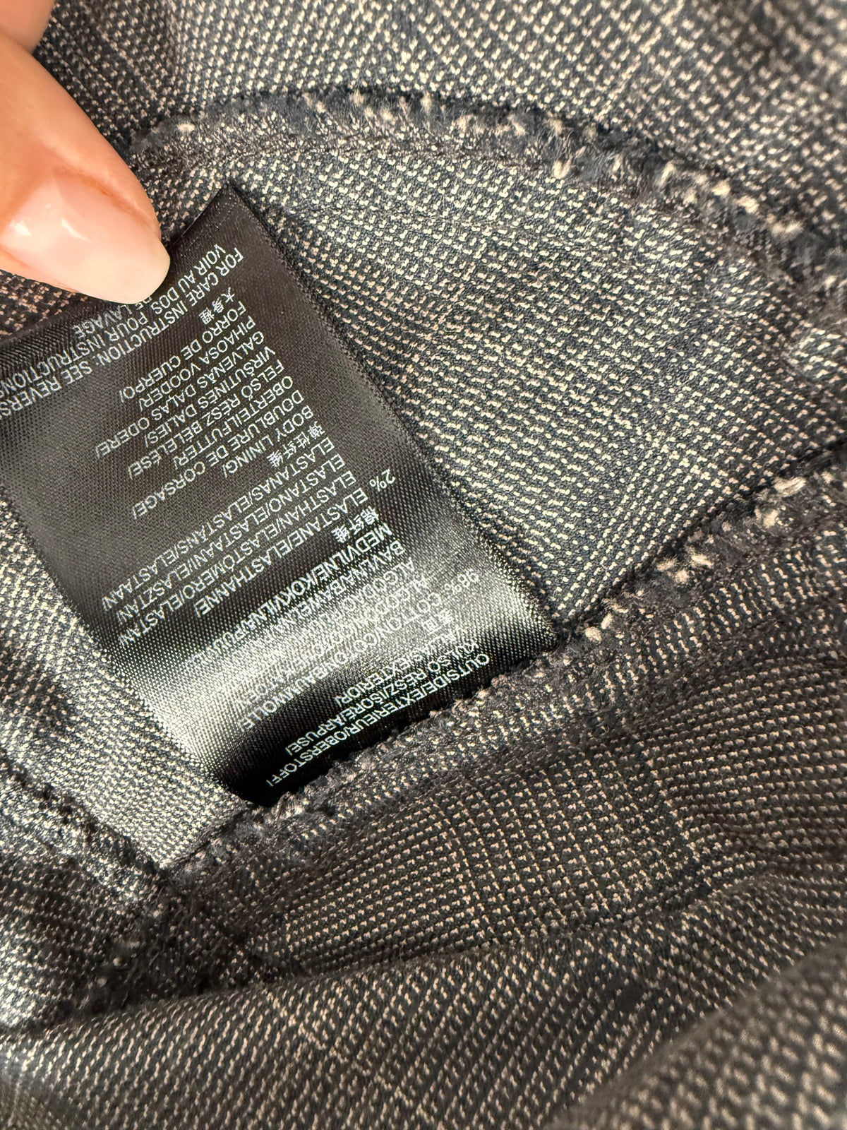 Blazer de bureau noir zippé (M)