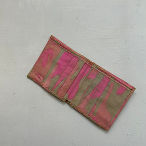 Pink camo print  y2k vintage wallet