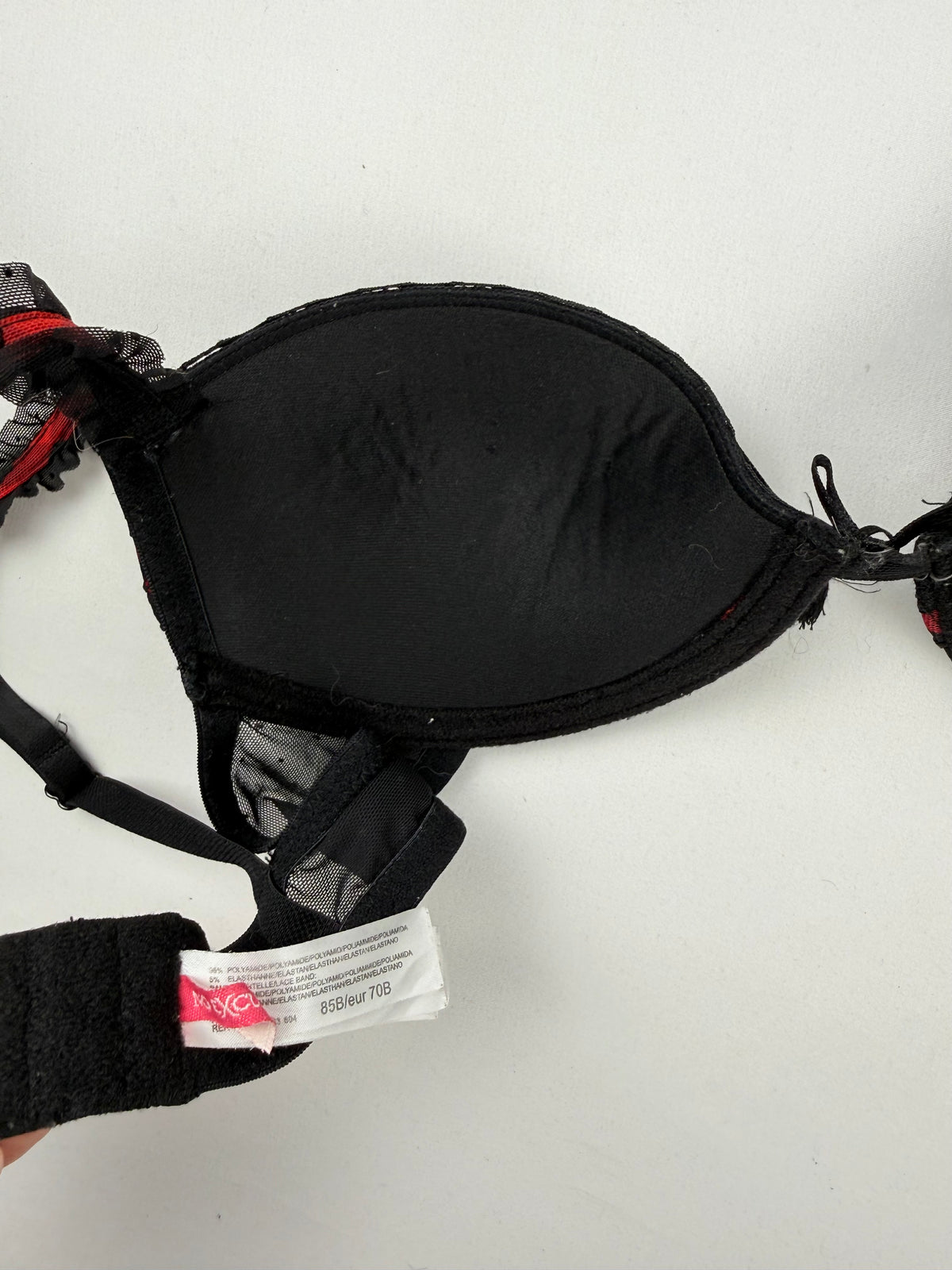Soutien-gorge à fleurs rouge