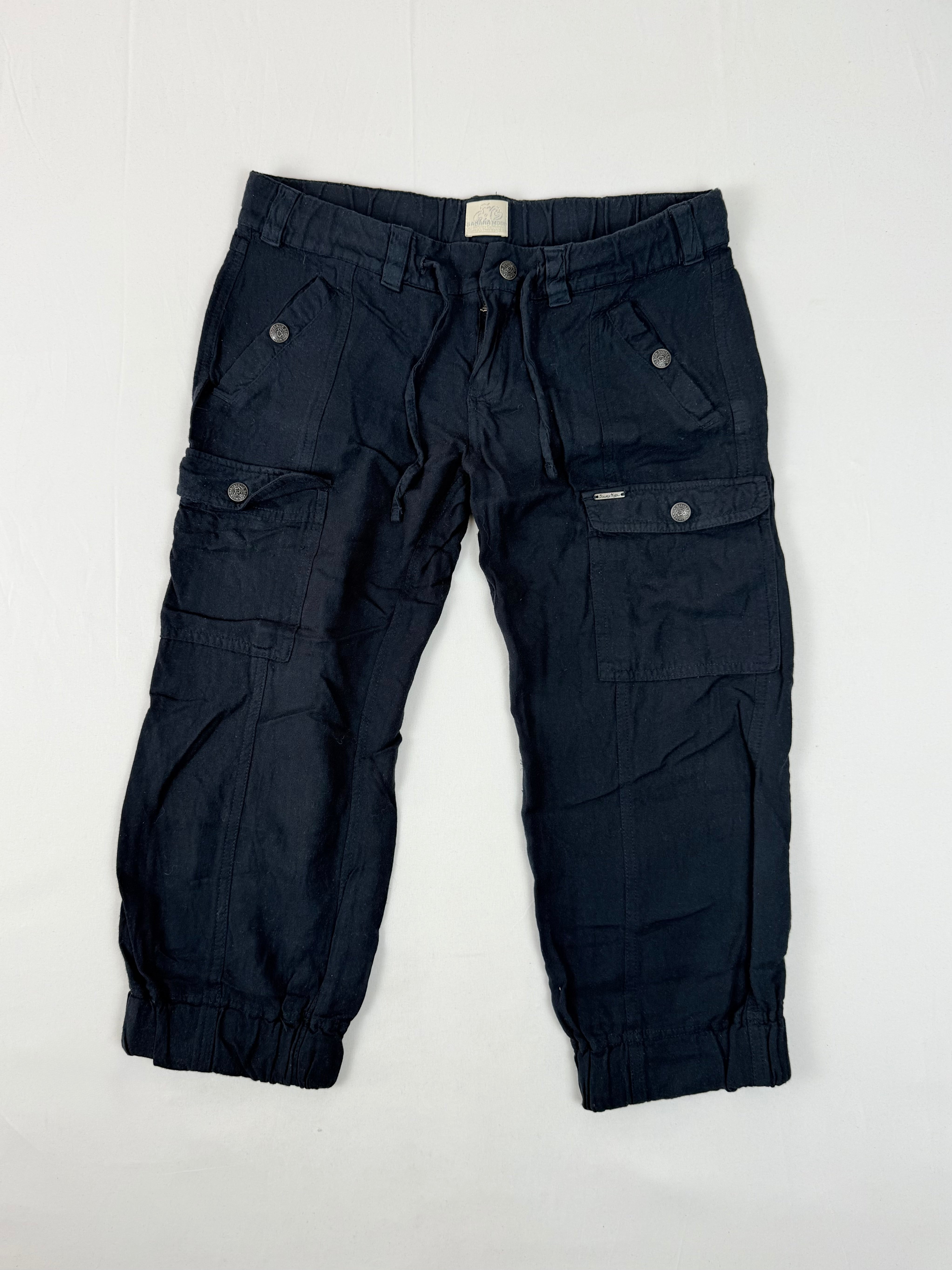 Navy cargo low waist capri pants (S/M)