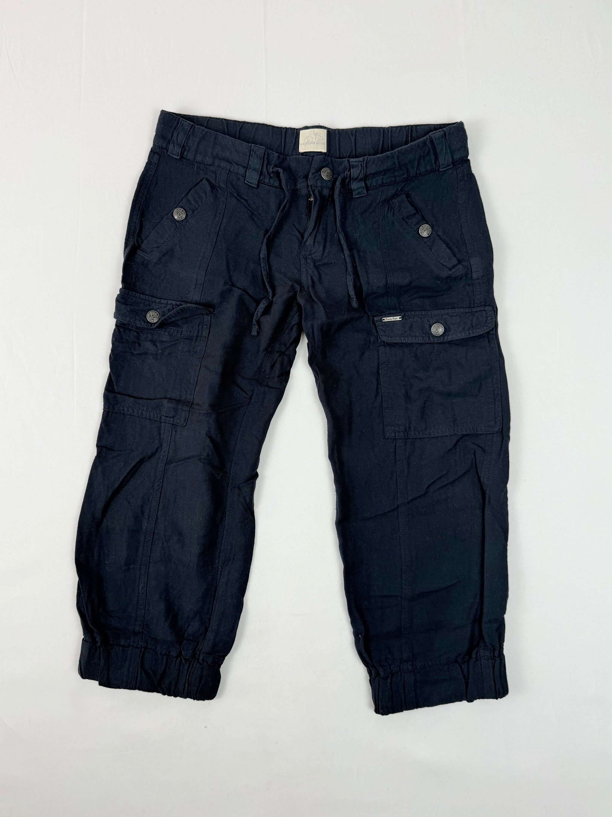 Navy cargo low waist capri pants (S/M)