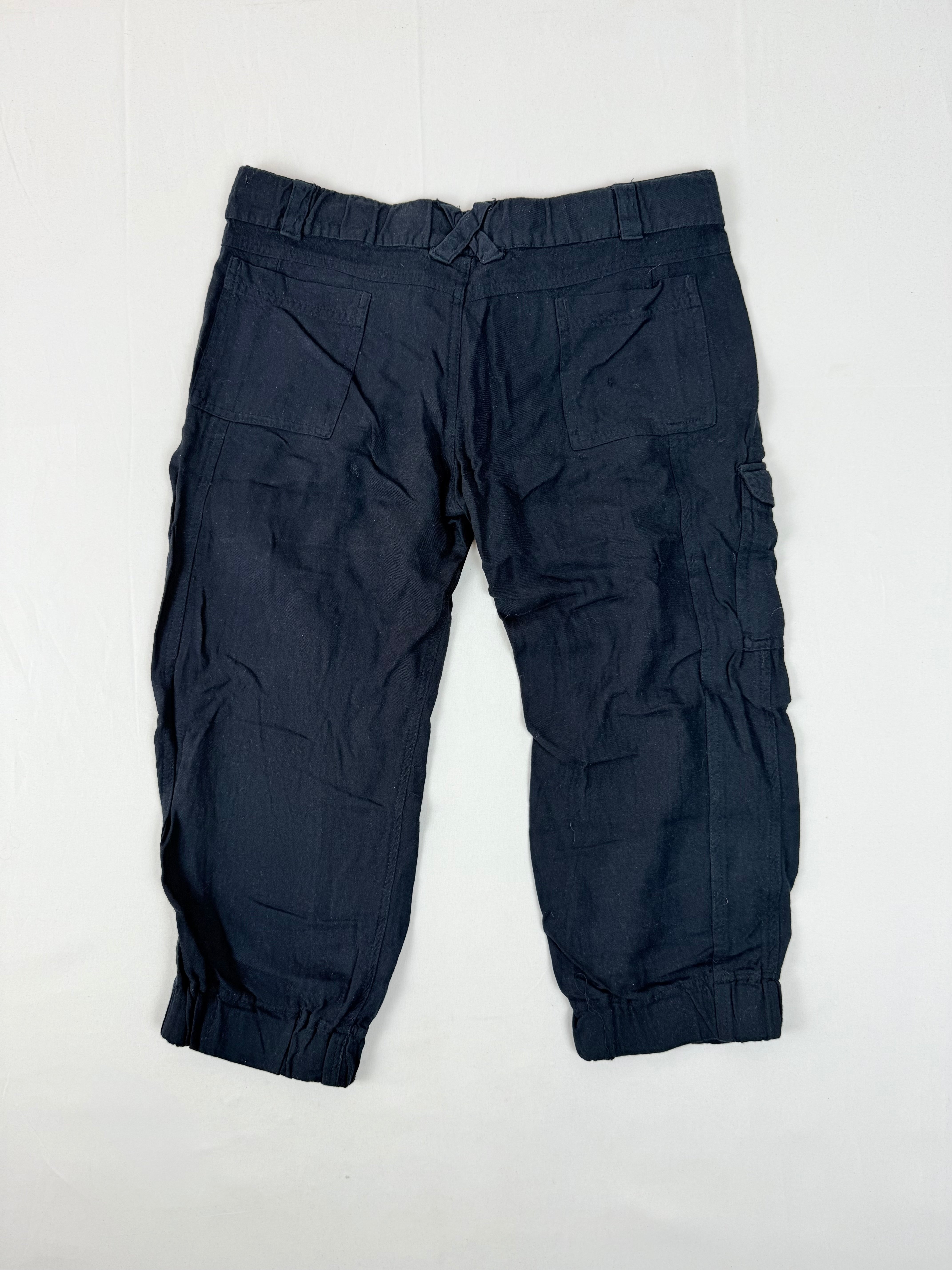 Navy cargo low waist capri pants (S/M)