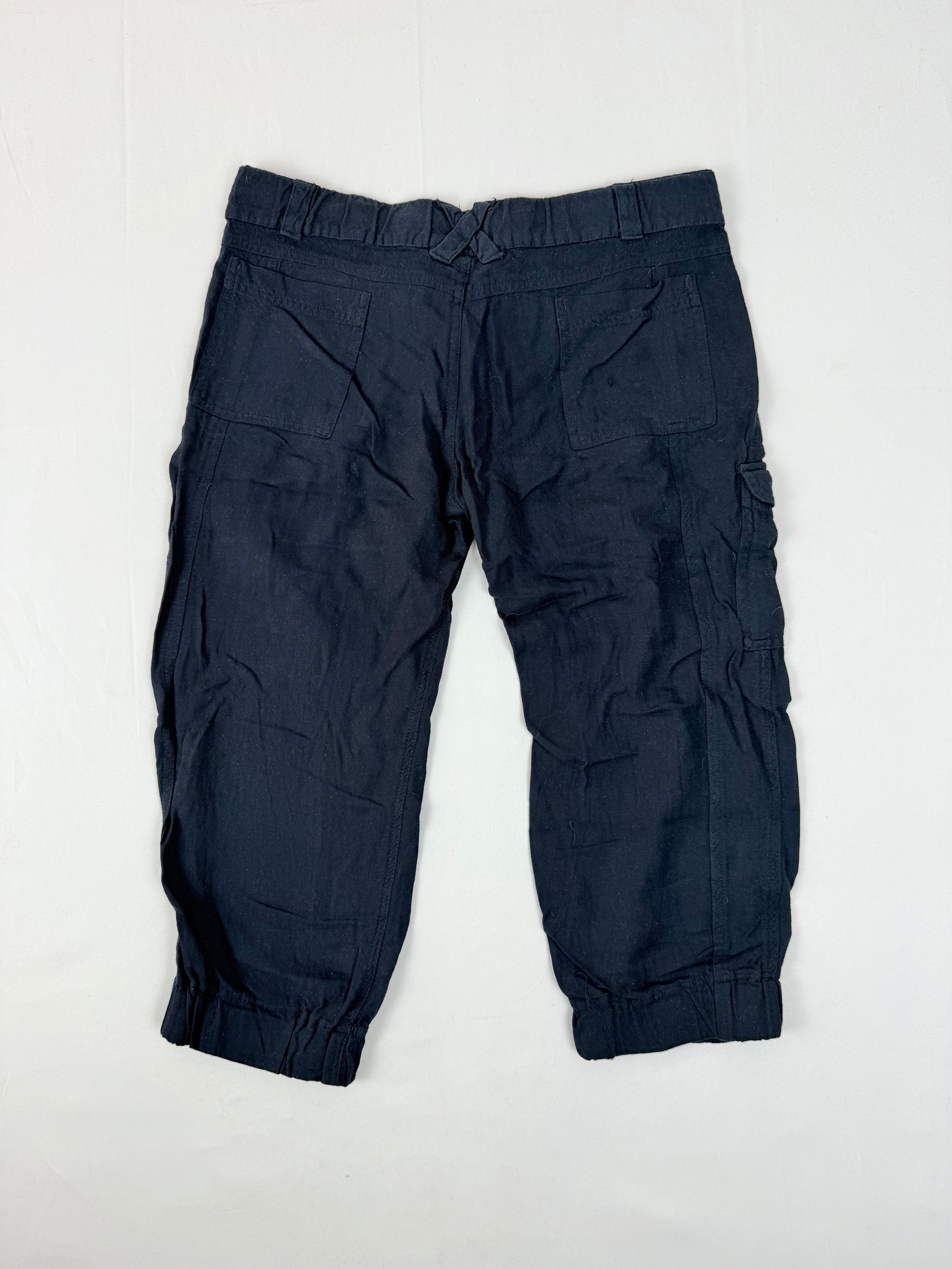 Navy cargo low waist capri pants (S/M)