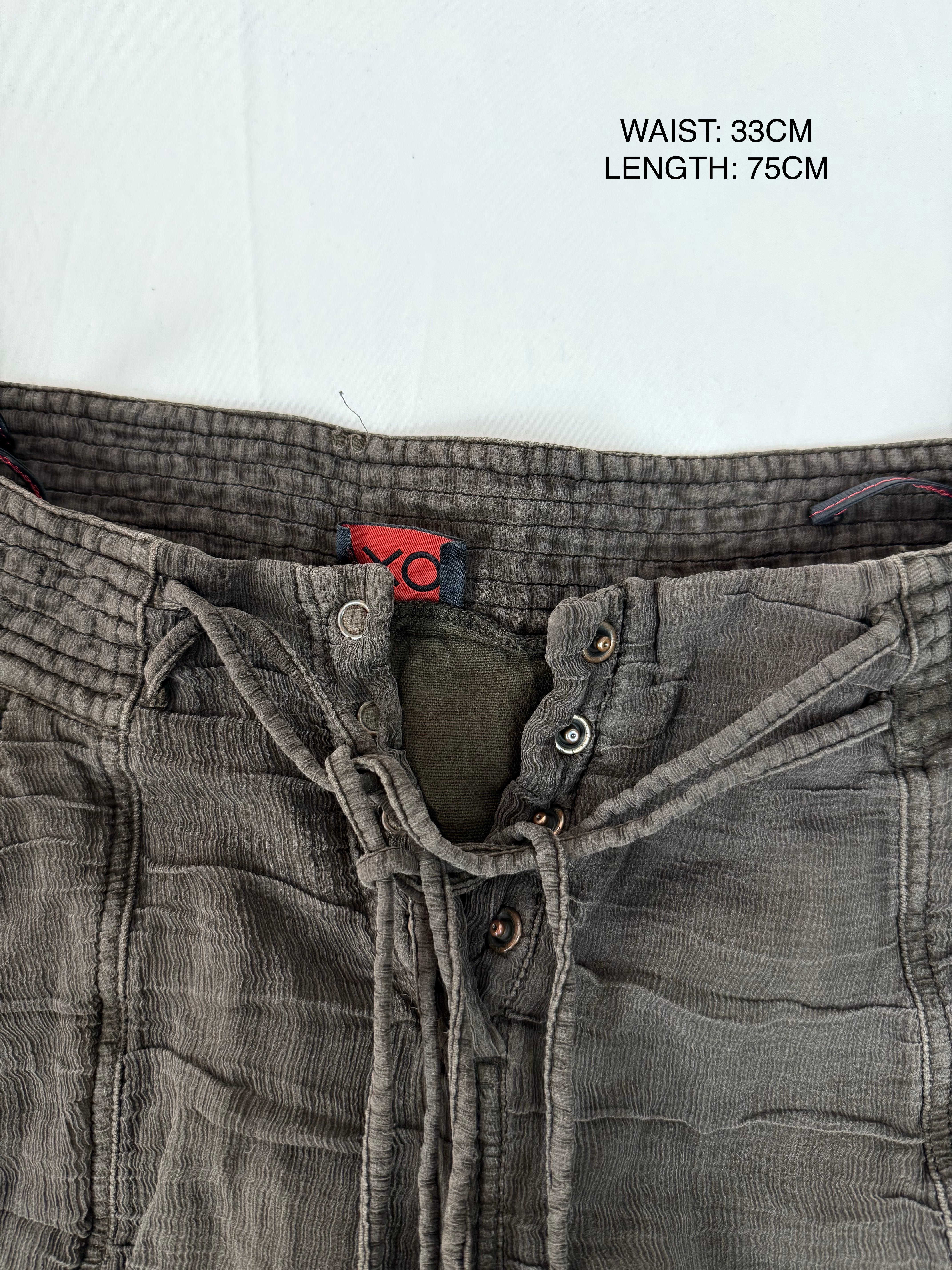 Brown low rise capri pants (S/M)