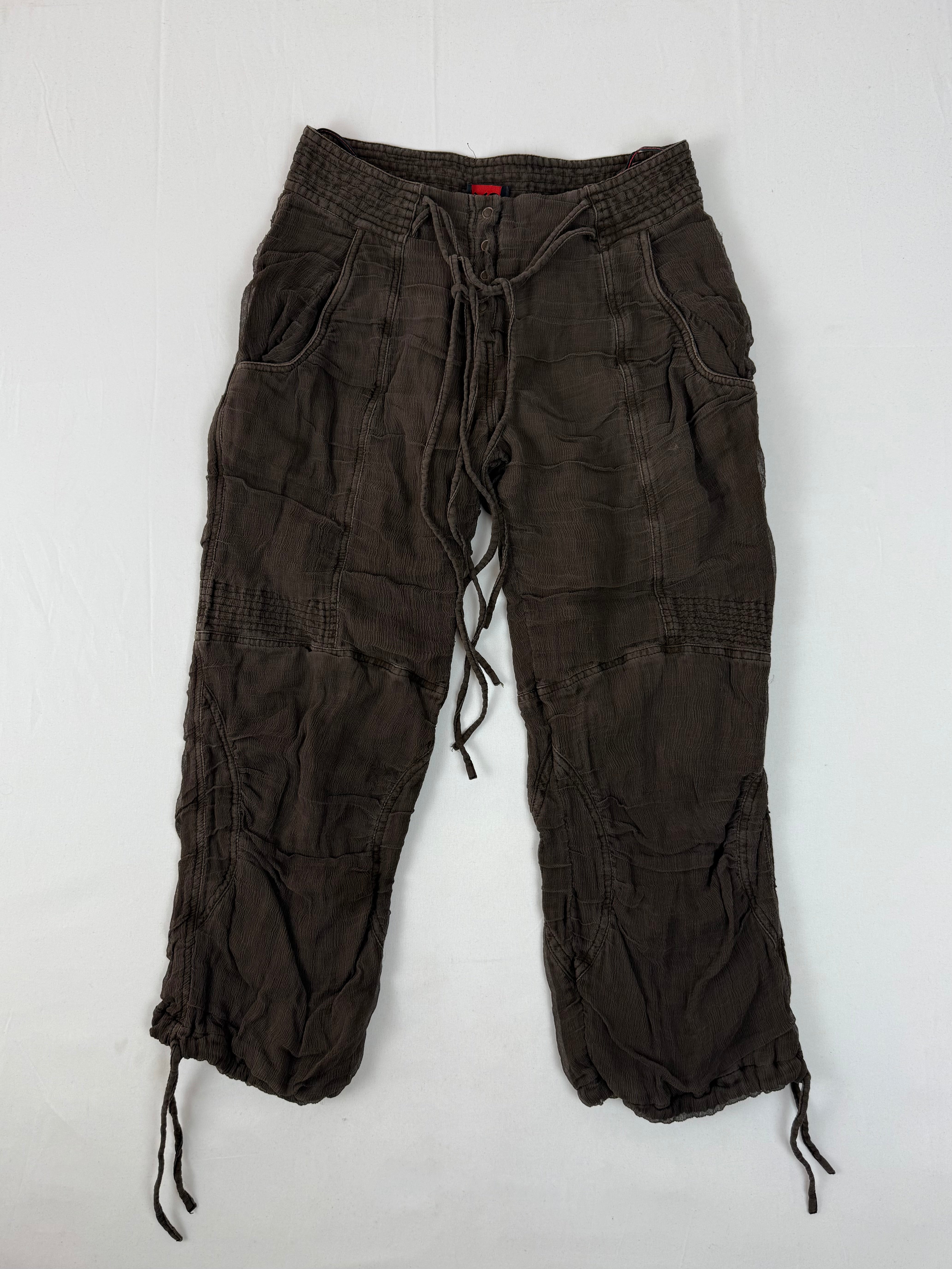 Brown low rise capri pants (S/M)