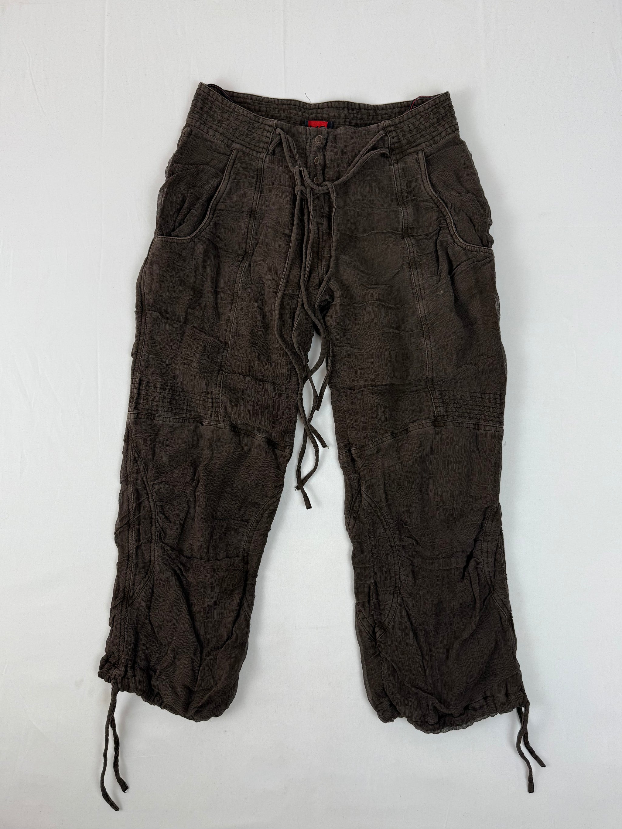 Brown low rise capri pants (S/M)