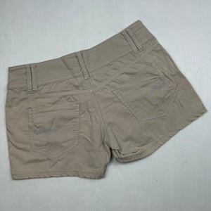 Beige 100% cotton low rise mini short (L)