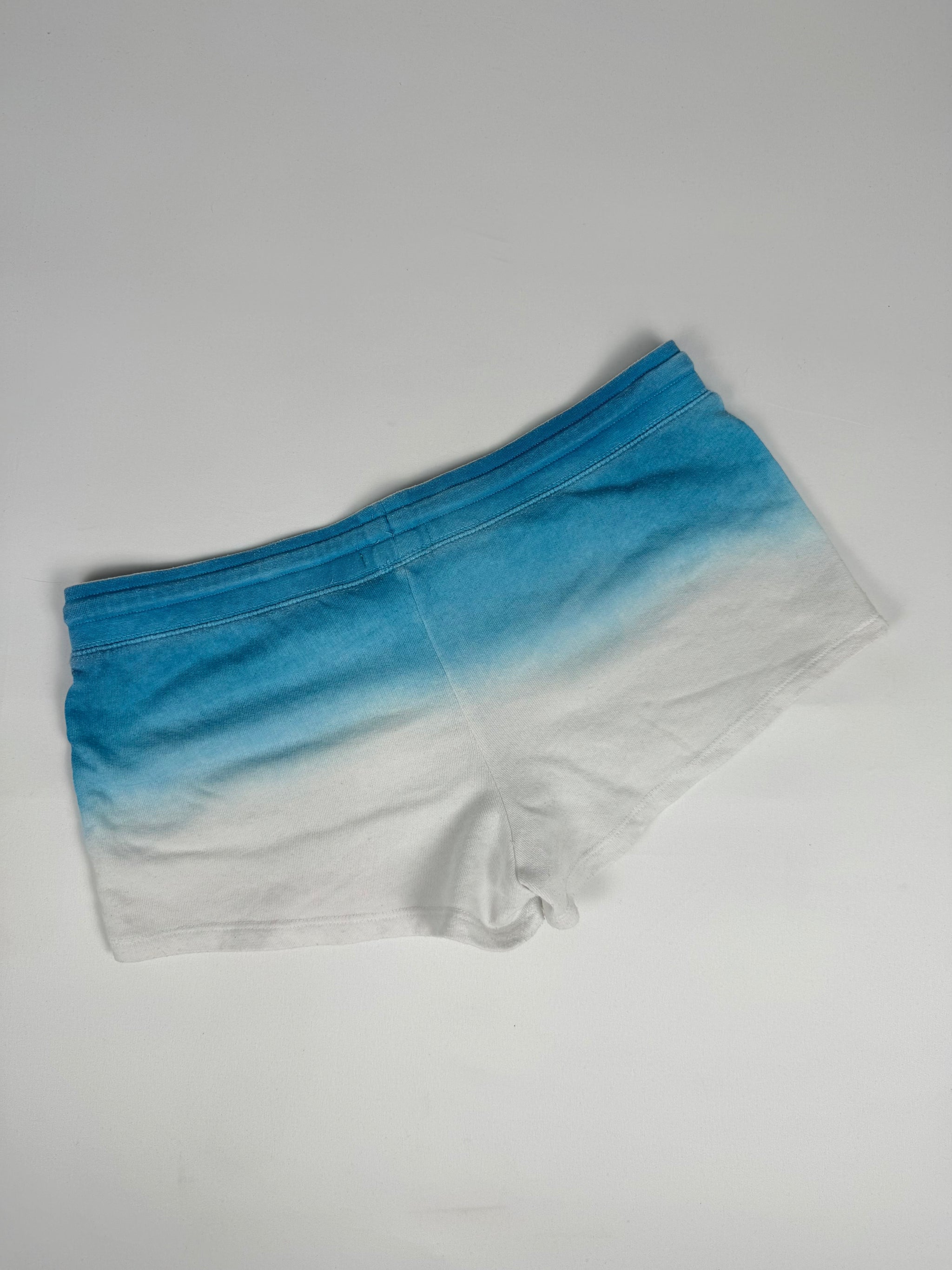 Blue cotton low rise mini short (M)