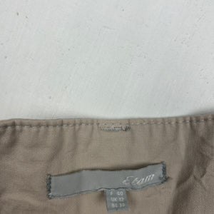 Beige 100% cotton low rise mini short (L)