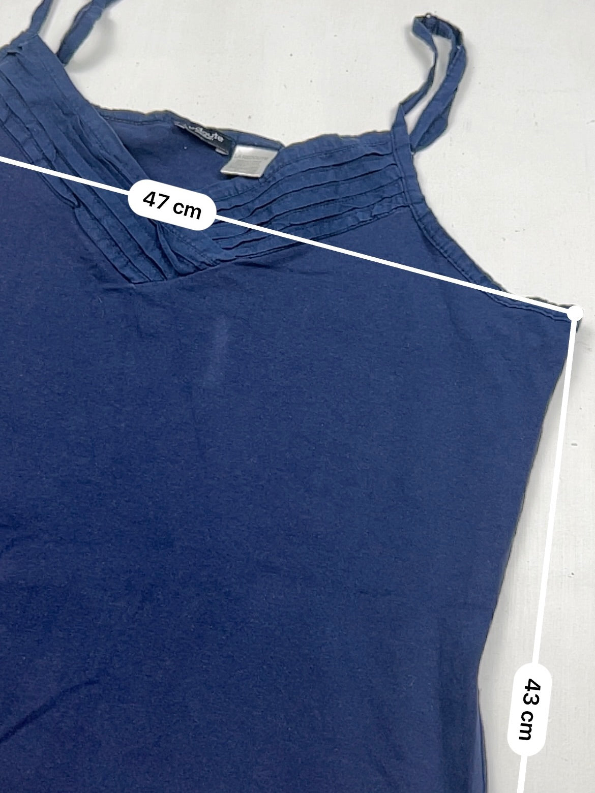 Navy cotton cami top (3XL)