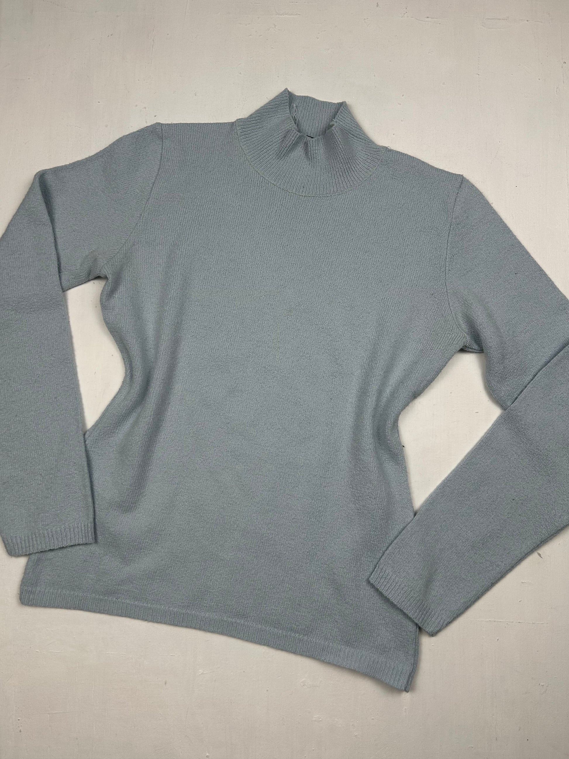 Baby blue high neck jumper (S)