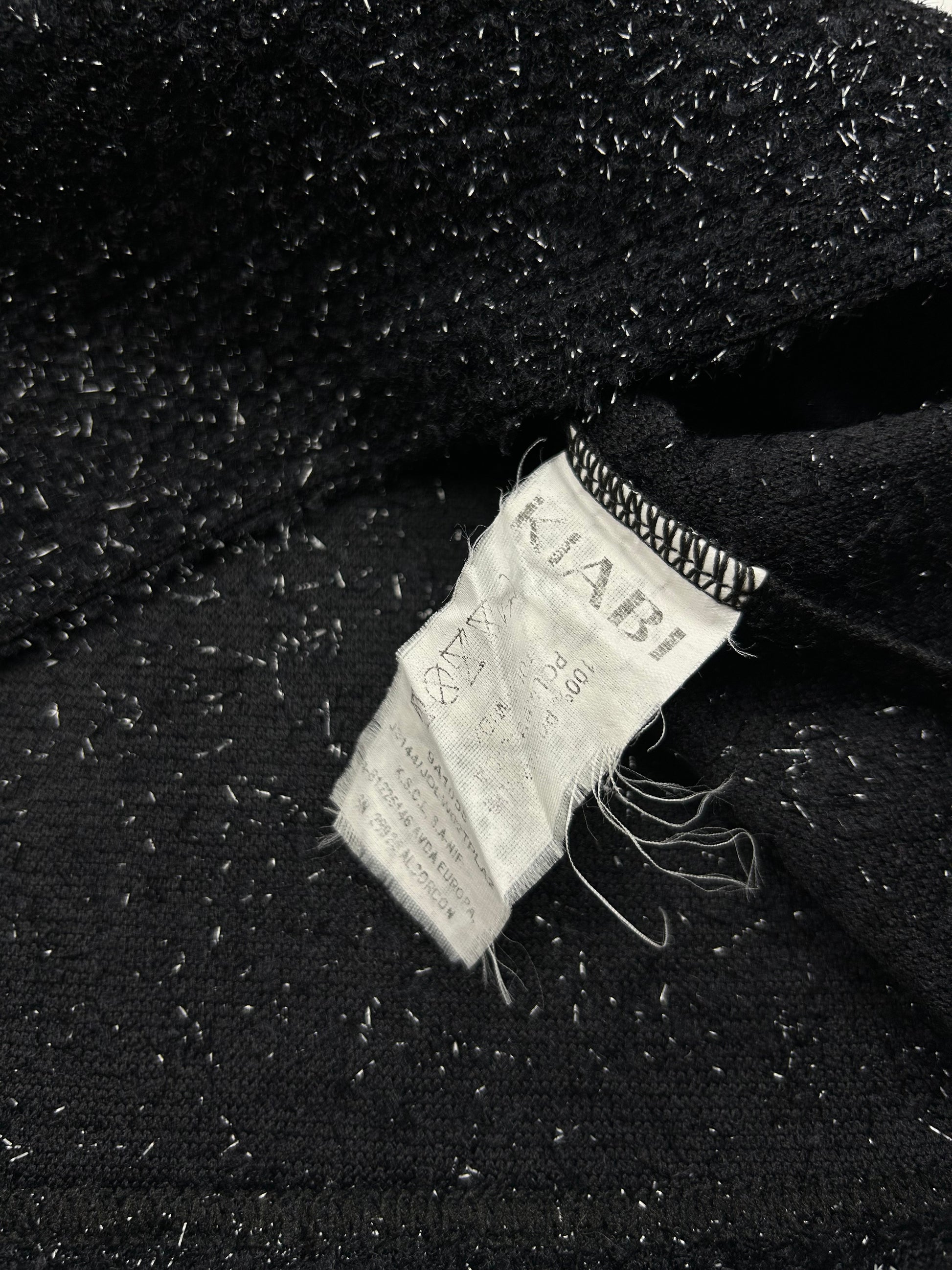 Black glitters knitted tank top (S/M)