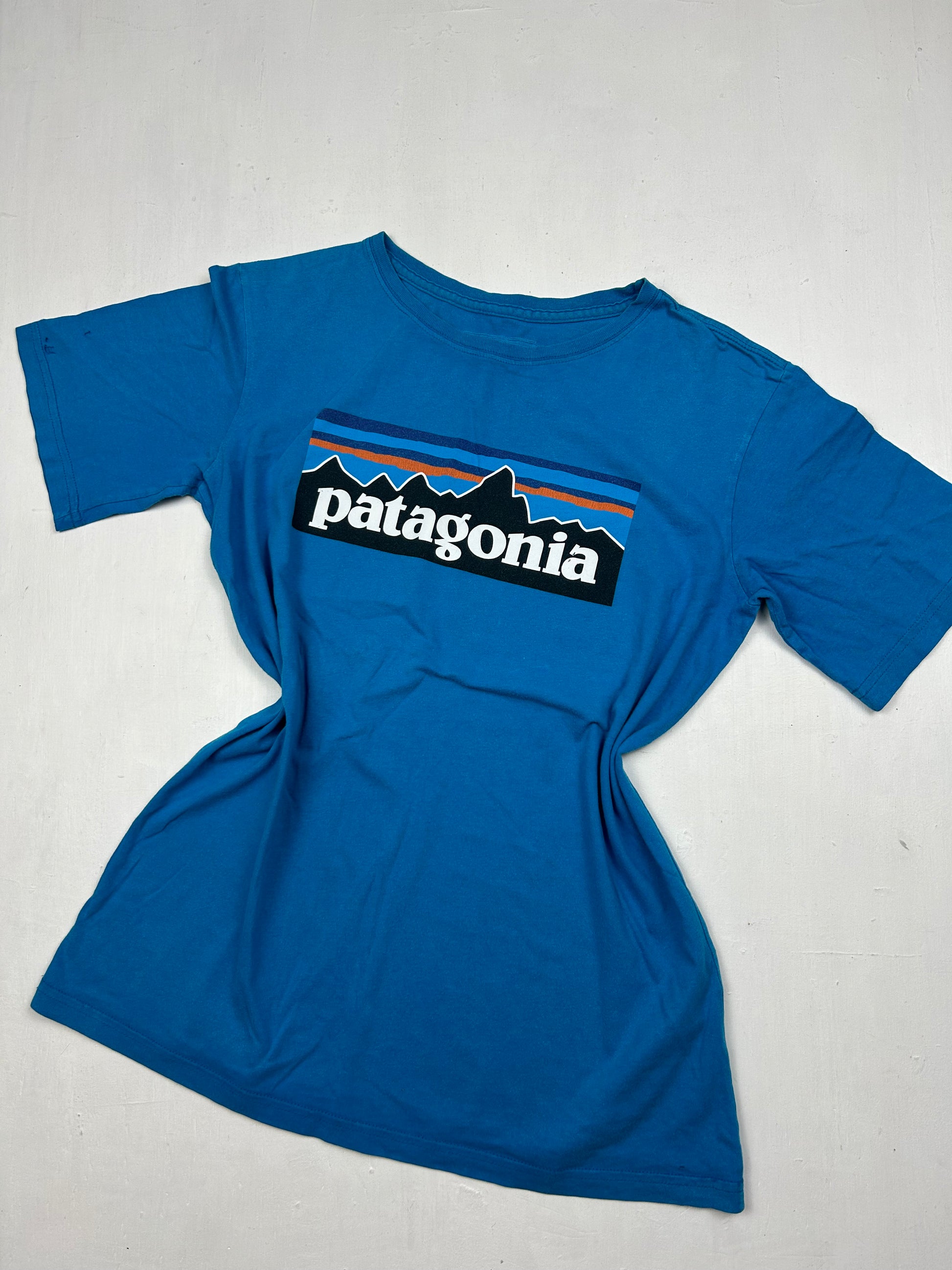 Blue logo 100% cotton tee (S/M)