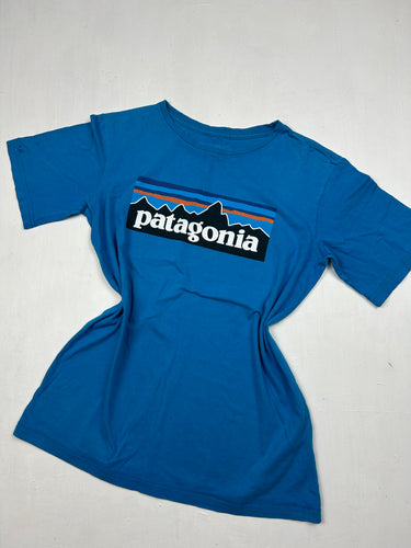 Blue logo 100% cotton tee (S/M)