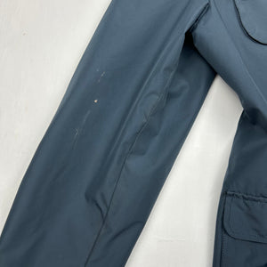 Navy blue zip up trench jacket (L)