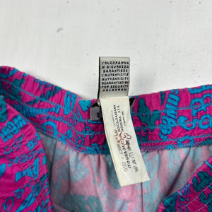 Purple low rise beachwear mini skirt (XS)