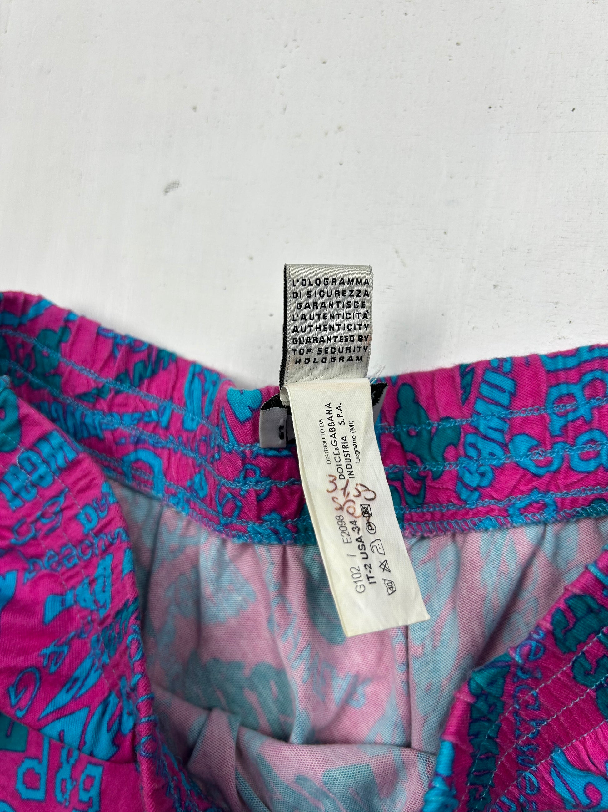 Purple low rise beachwear mini skirt (XS)