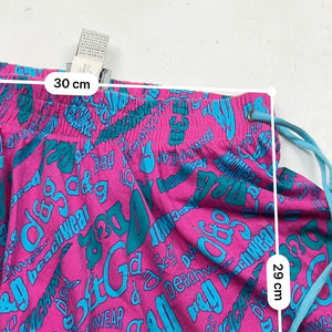 Purple low rise beachwear mini skirt (XS)