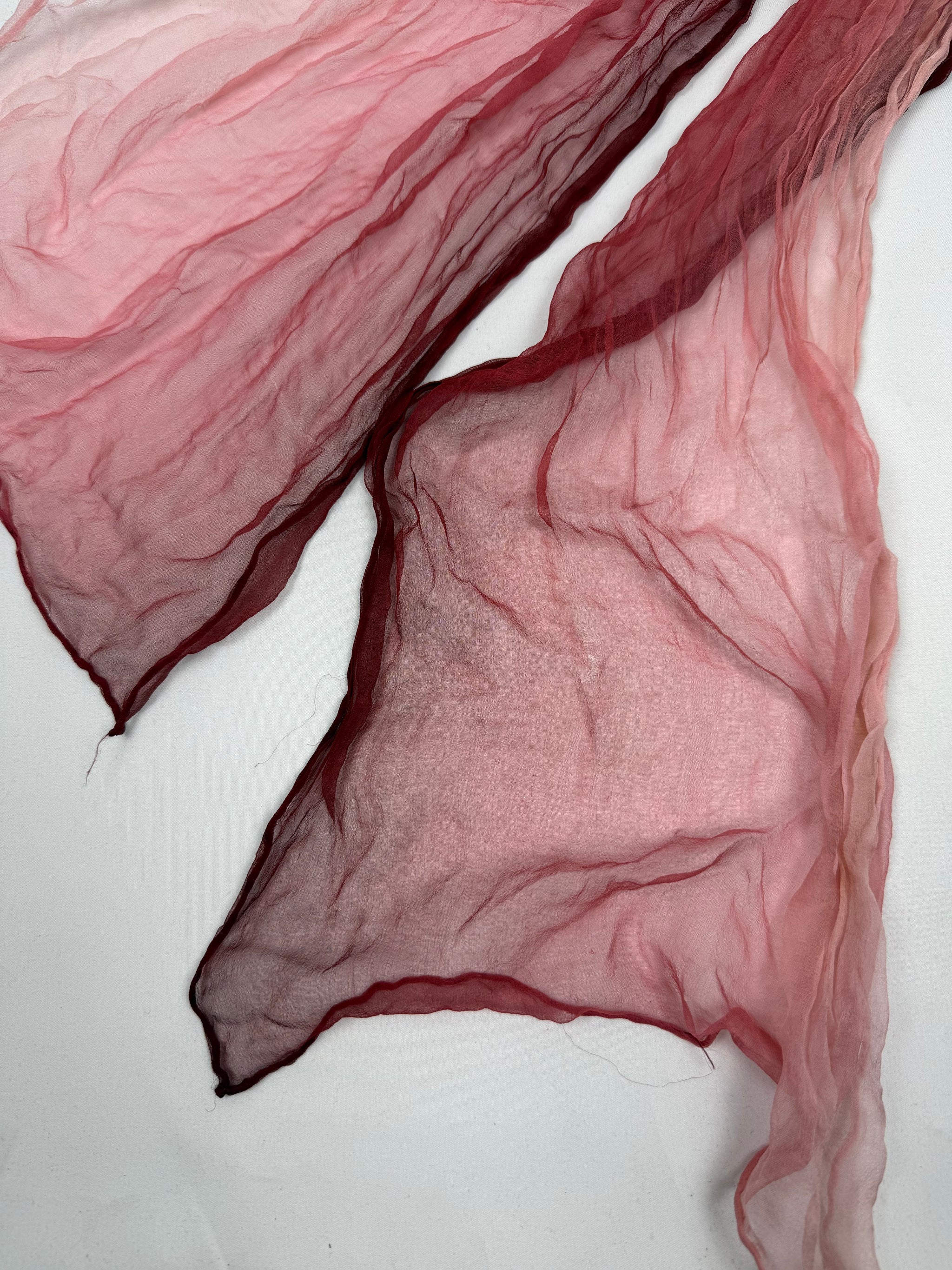 Pink 100% silk scarf