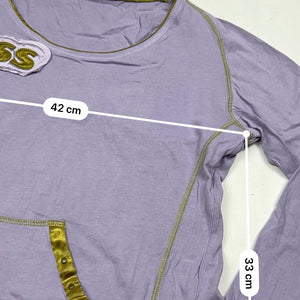 Lilac logo long sleeves top (XL)