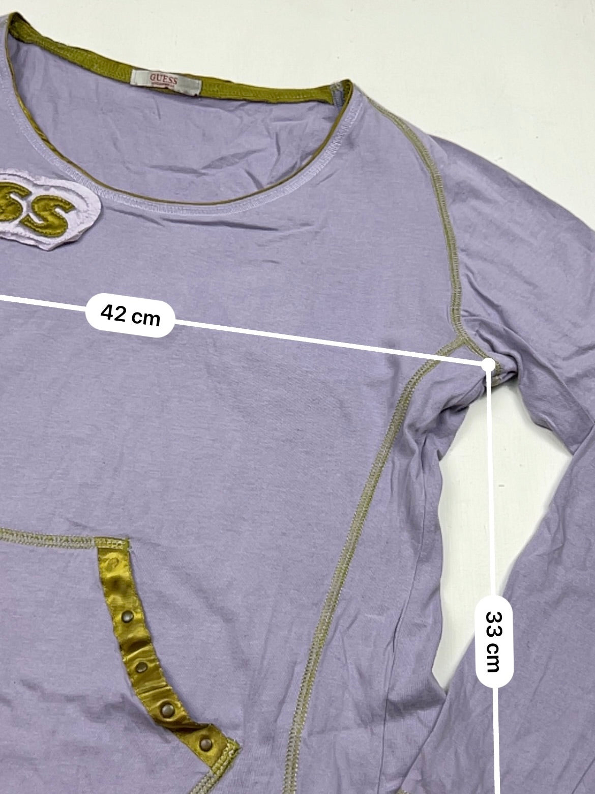 Lilac logo long sleeves top (XL)