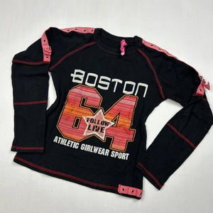 Black logo long sleeves top (XS)